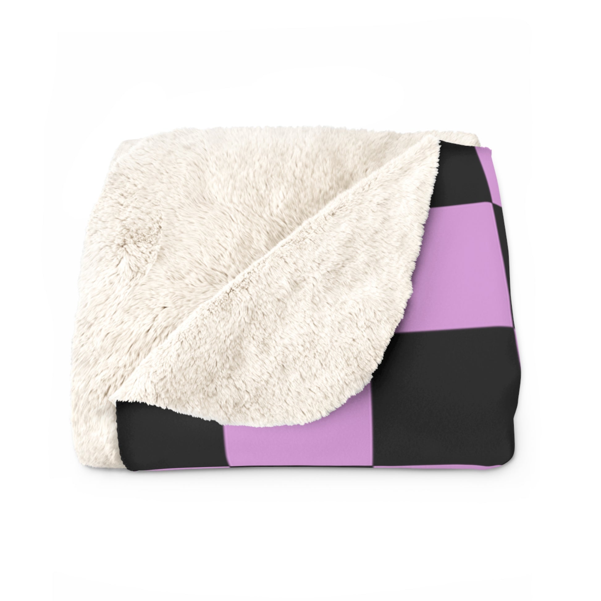 Pixel Punk Vision Sherpa Fleece Blanket, Artsulli - Art is Long, Life is Short, Home Decor, , , , , , , 