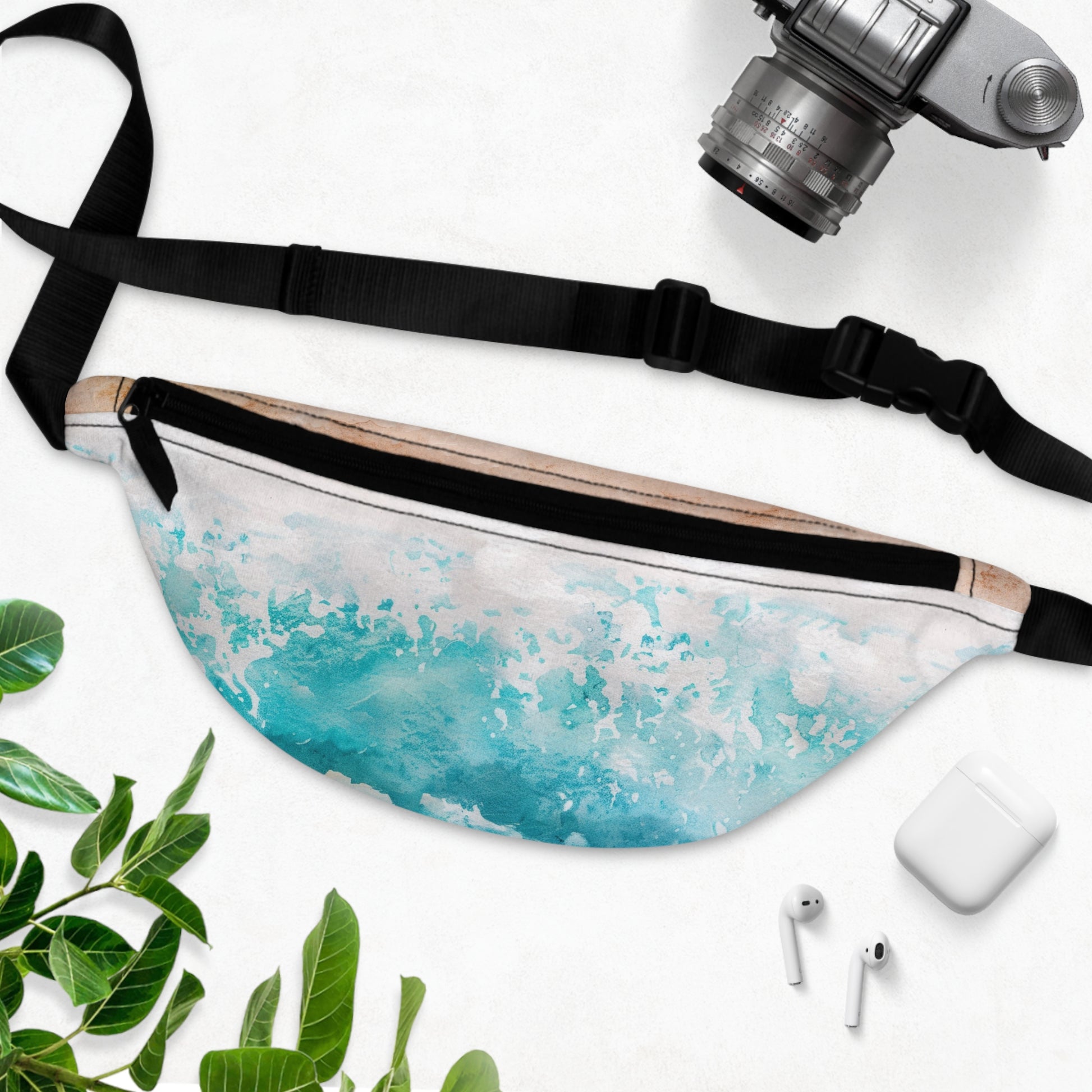Seashore Fanny Pack, Artsulli - Art is Long, Life is Short, Bags, , , , , , , 