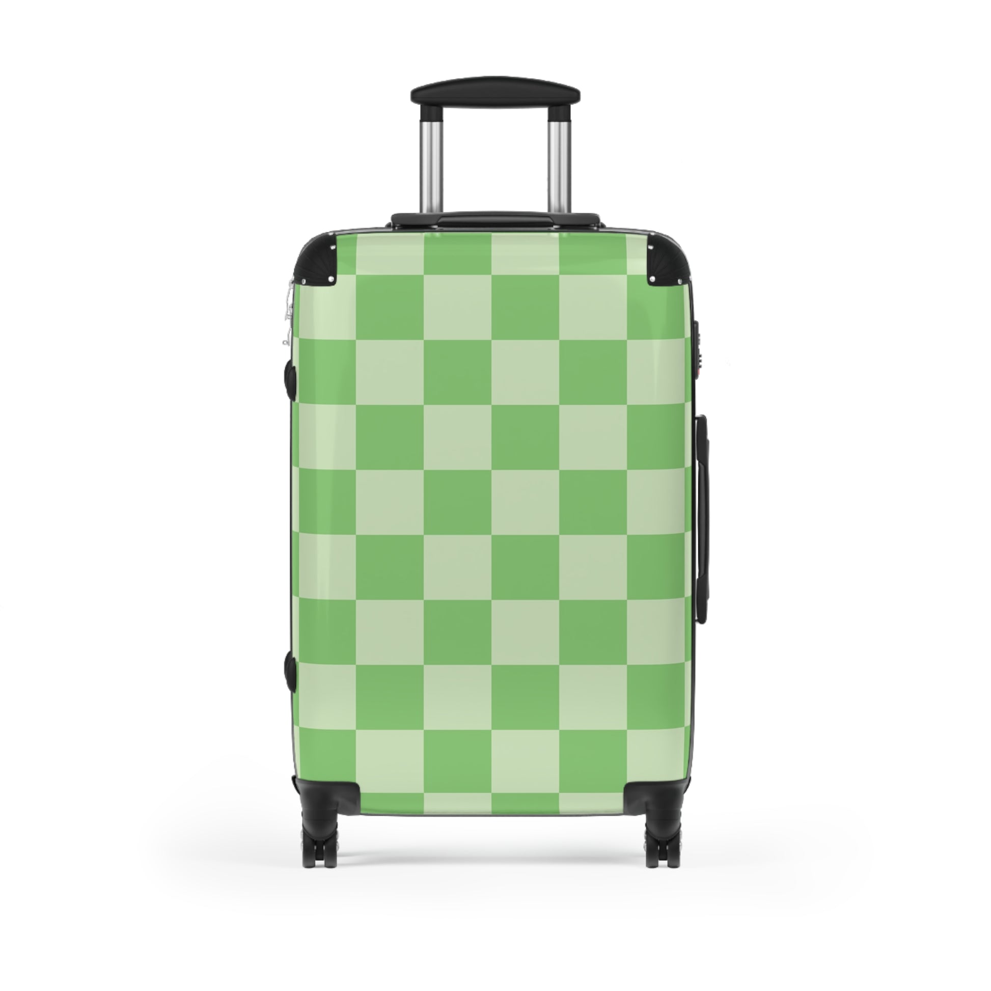 Checkerboard Green Suitcase, Artsulli - Art is Long, Life is Short, Bags, Size, Medium, Color, Black, , , 11562753304083855964