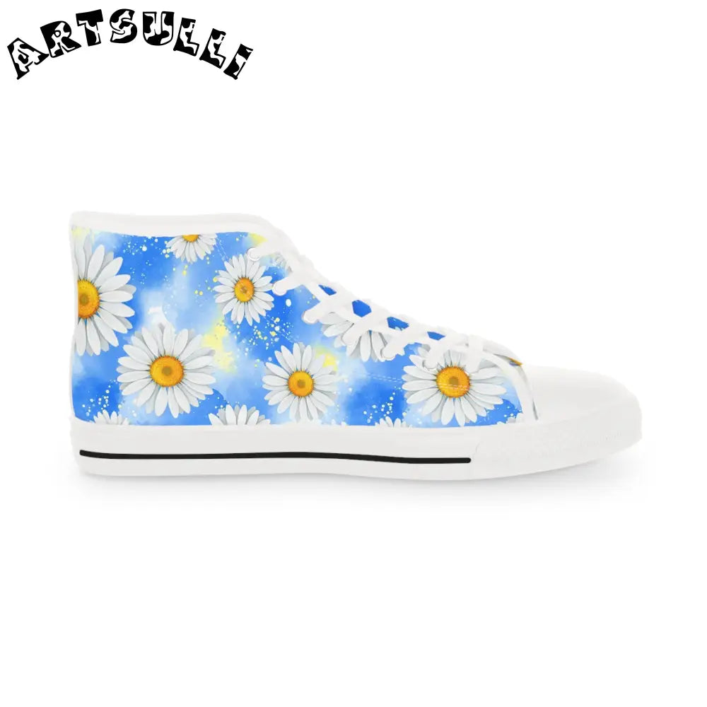 JAKKOUTTHEBXX Daisies II Men’s High Top Sneakers JAKKOUTTHEBXX