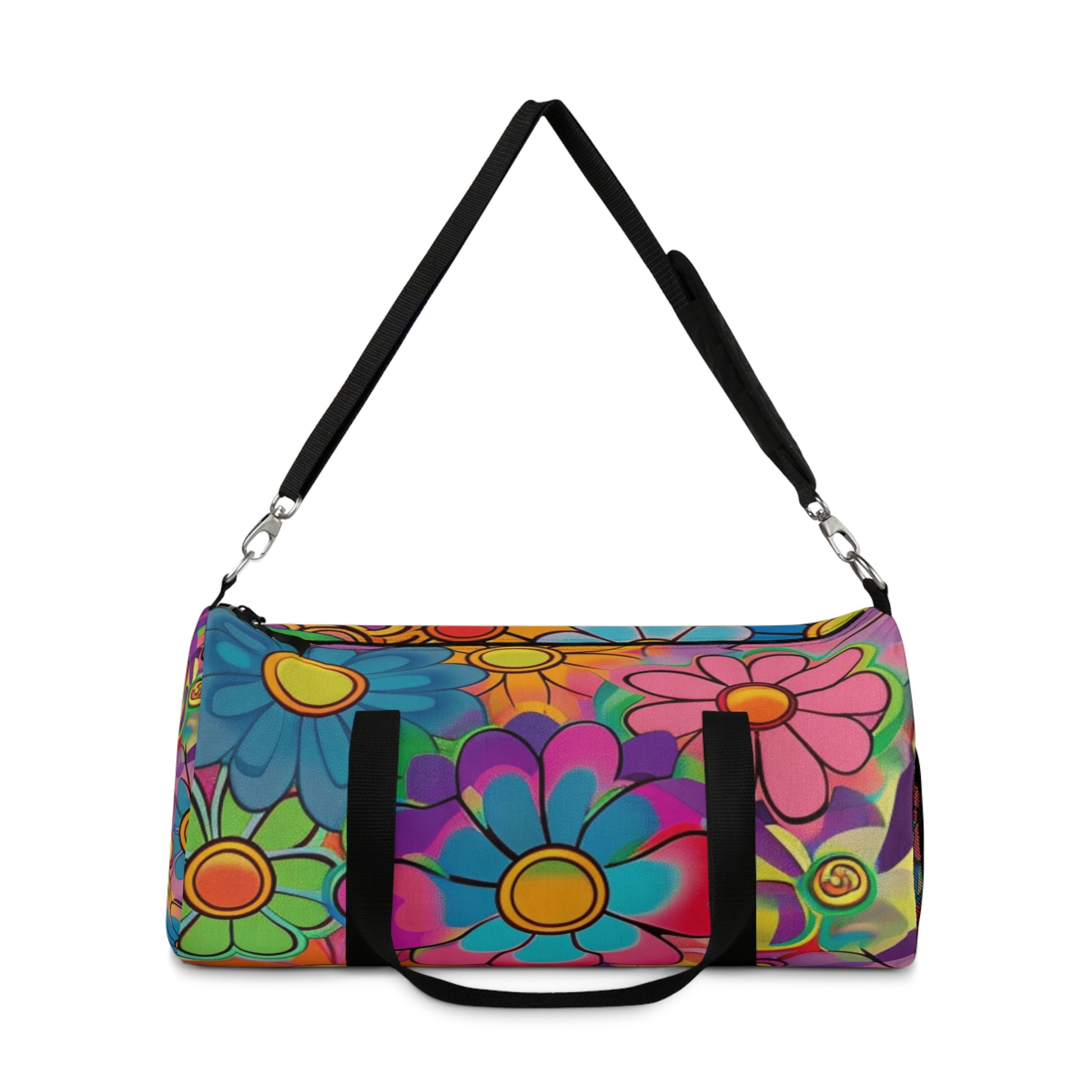 Chromatic Daisy Dream Duffel Bag, Artsulli - Art is Long, Life is Short, Bags, , , , , , , 
