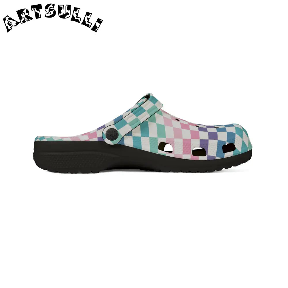 JAKKOUTTHEBXX Vaporwave Rainbow Checkerboard Multi-Color EVA Foam