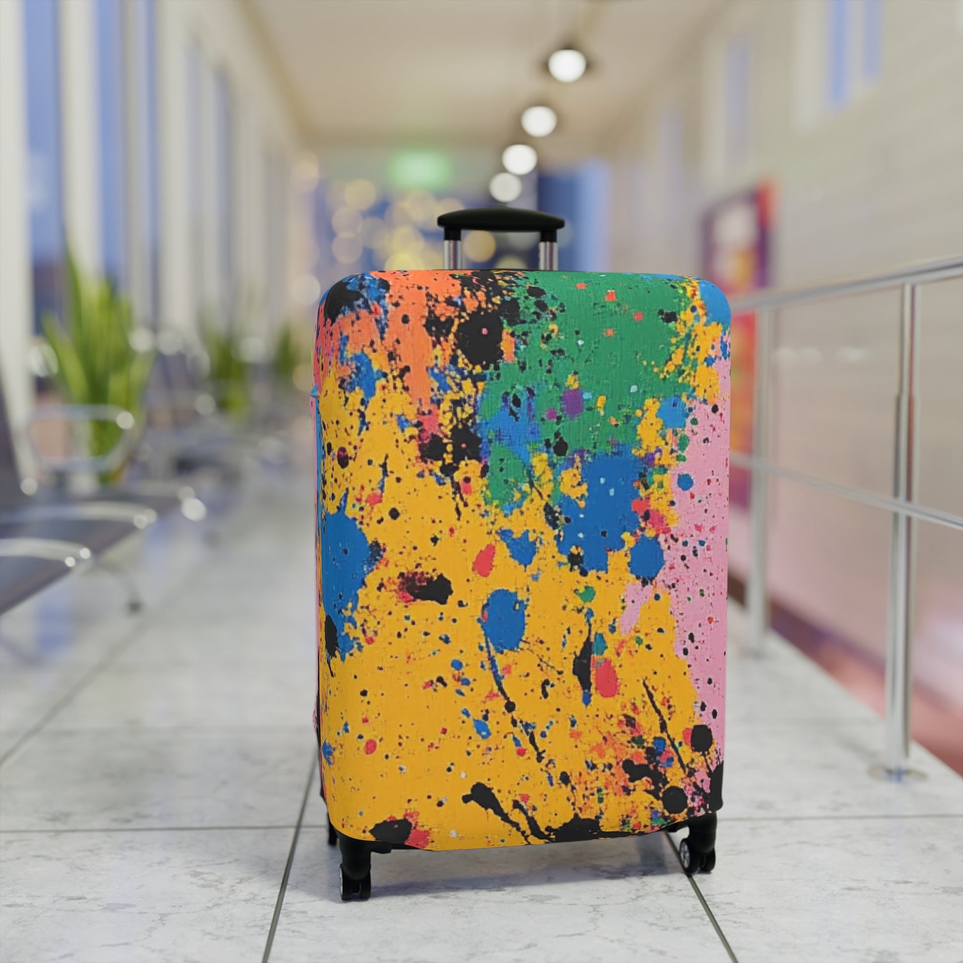 The Colors Of Paint Splatter Luggage Cover, Artsulli - Art is Long, Life is Short, Accessories, , , , , , , 