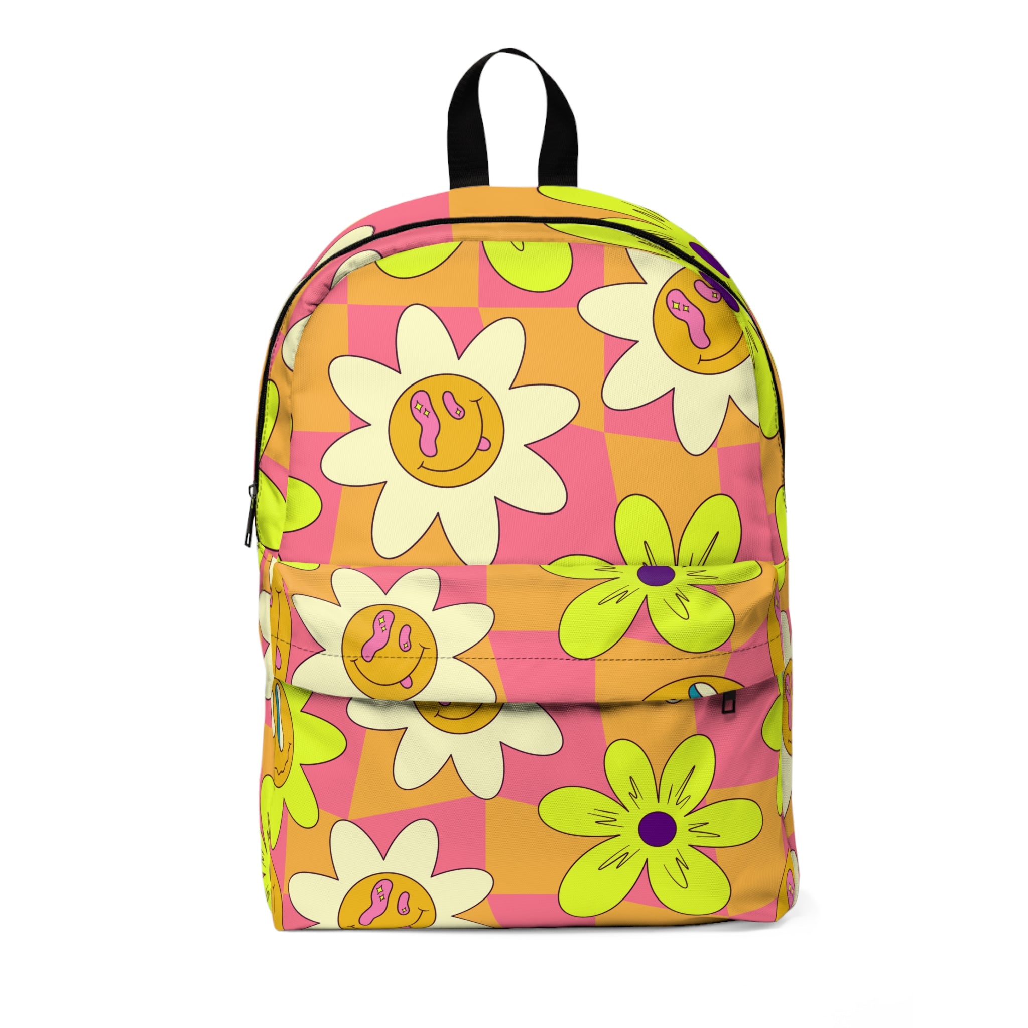 Trippy Sour Face Rave Unisex Classic Backpack, Artsulli - Art is Long, Life is Short, Bags, Size, One size, , , , , 13965095489305