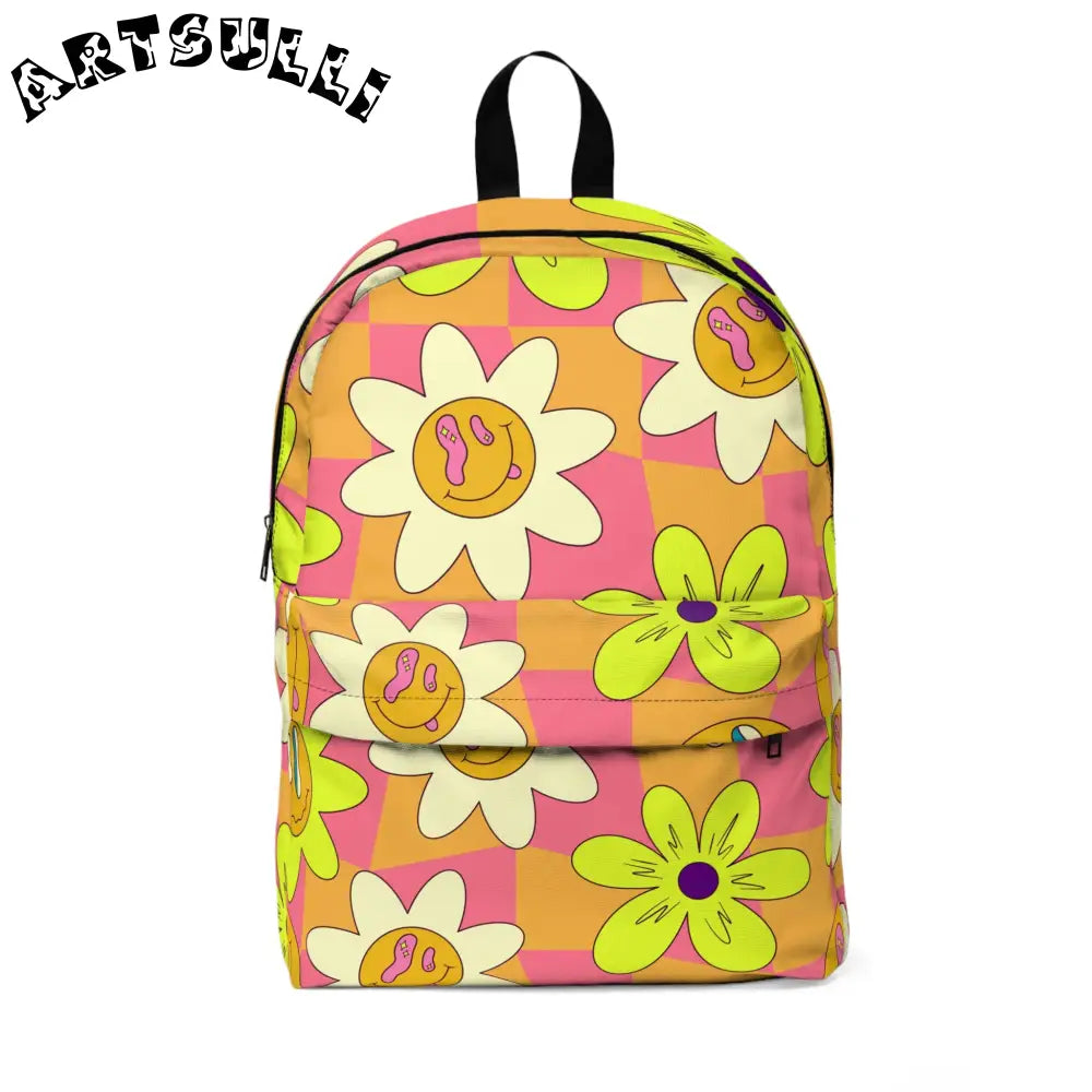 JAKKOUTTHEBXX Trippy Sour Face Rave Unisex Classic Backpack