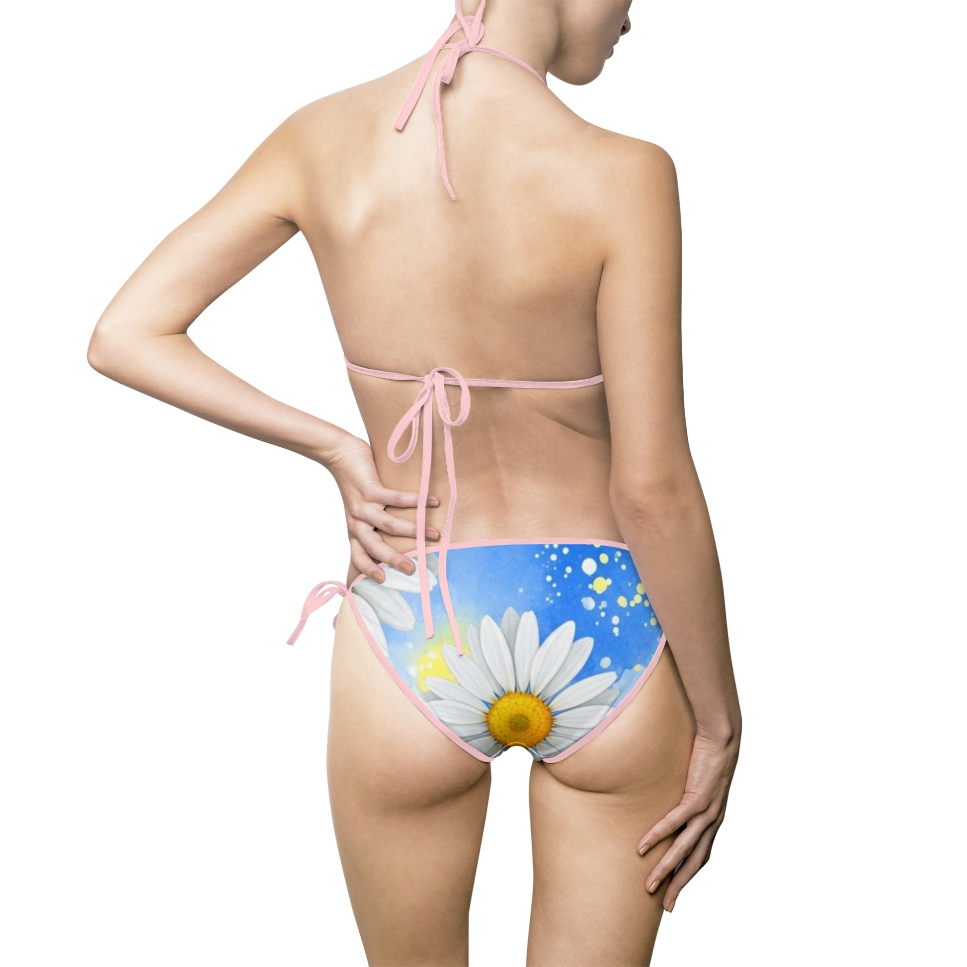 Daisies Women's Bikini Swimsuit (AOP), Artsulli - Art is Long, Life is Short, All Over Prints, , , , , , , 