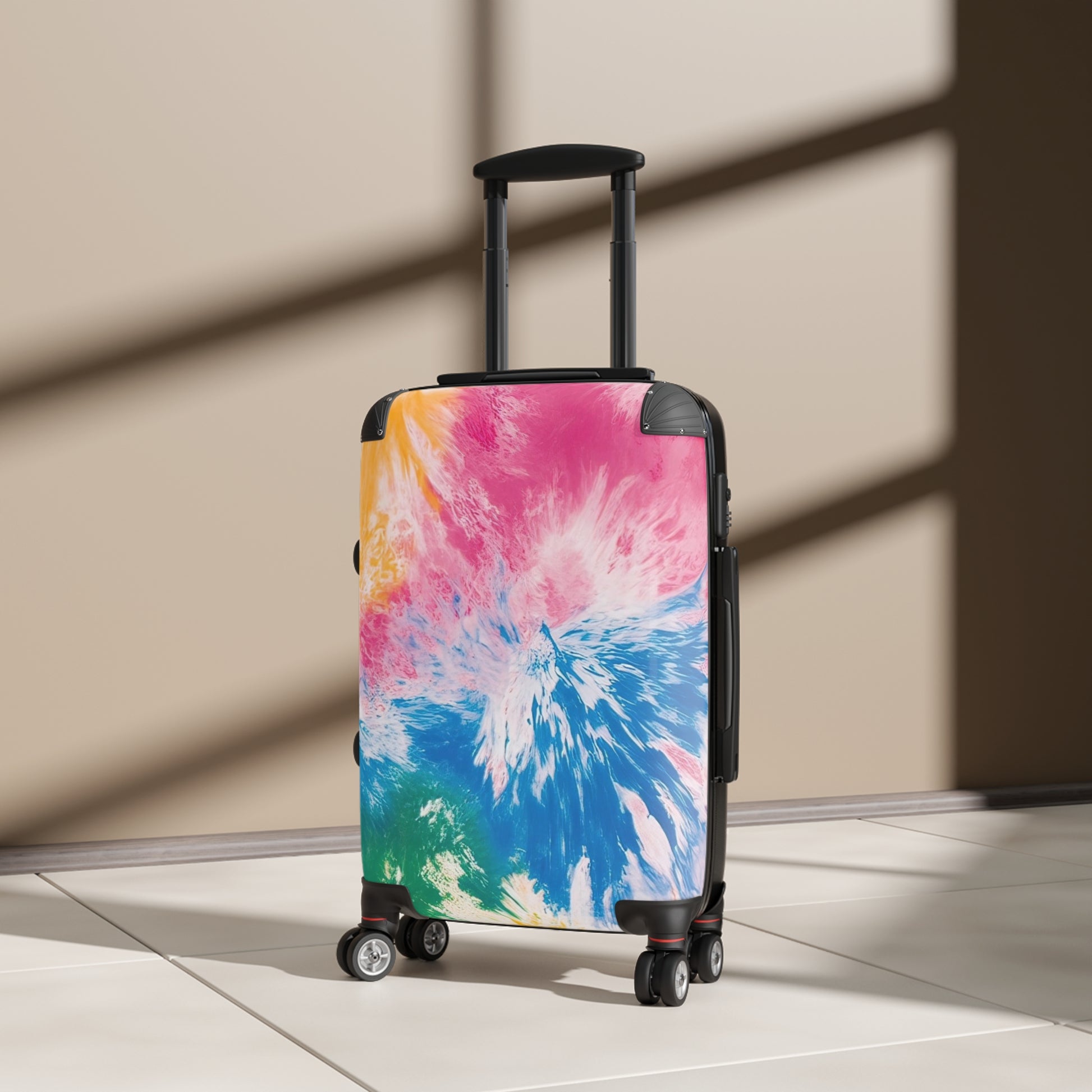 Tie Dye Splash Suitcase, Artsulli - Art is Long, Life is Short, Bags, , , , , , , 