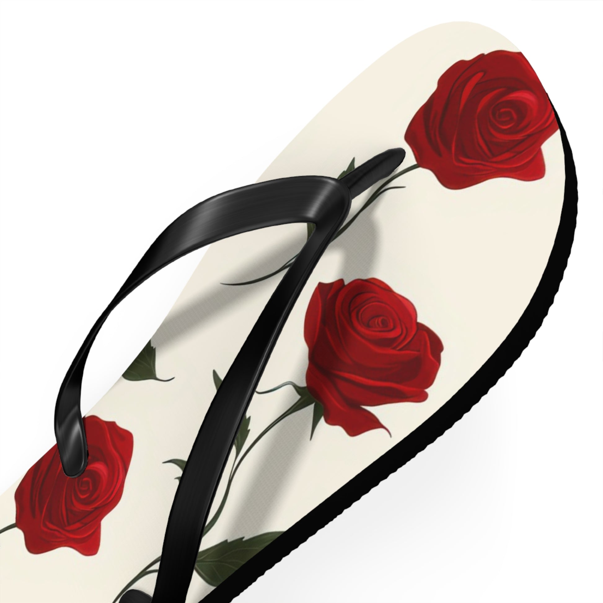 Red Roses Flip Flops, Artsulli - Art is Long, Life is Short, Shoes, , , , , , , 