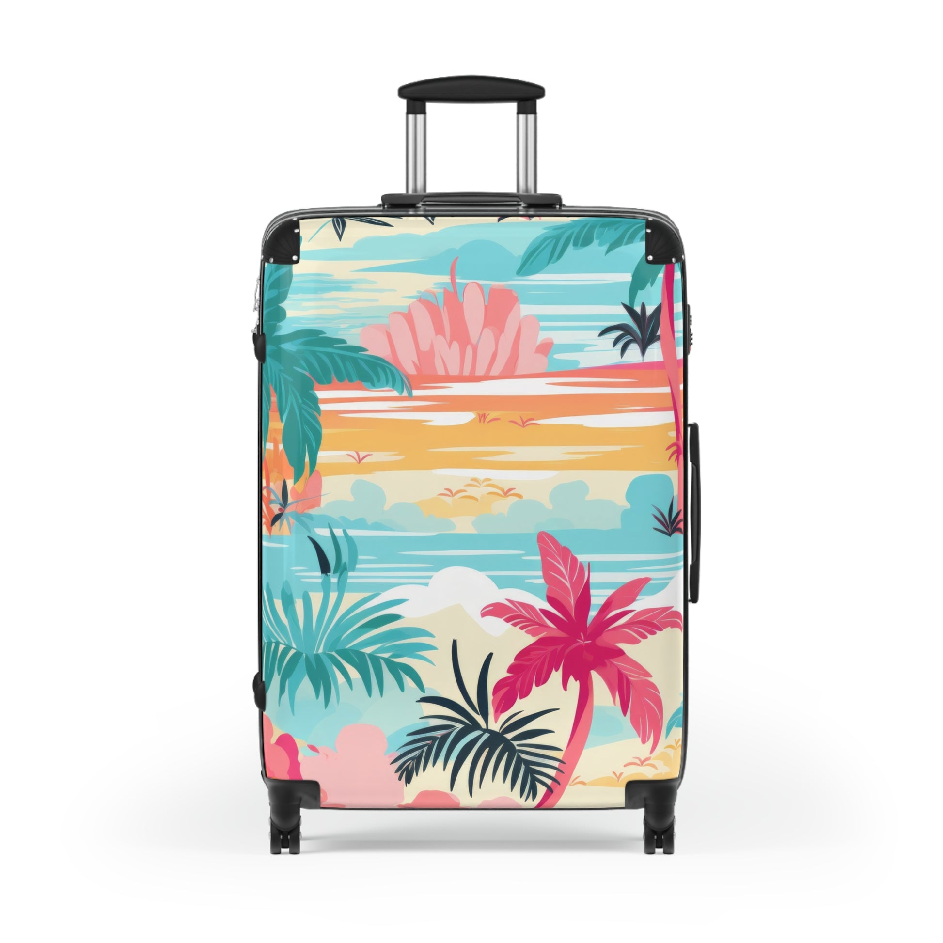 Afshar Island Dream Suitcase, Artsulli - Art is Long, Life is Short, Bags, Size, Large, Color, Black, , , 82214134828695193941