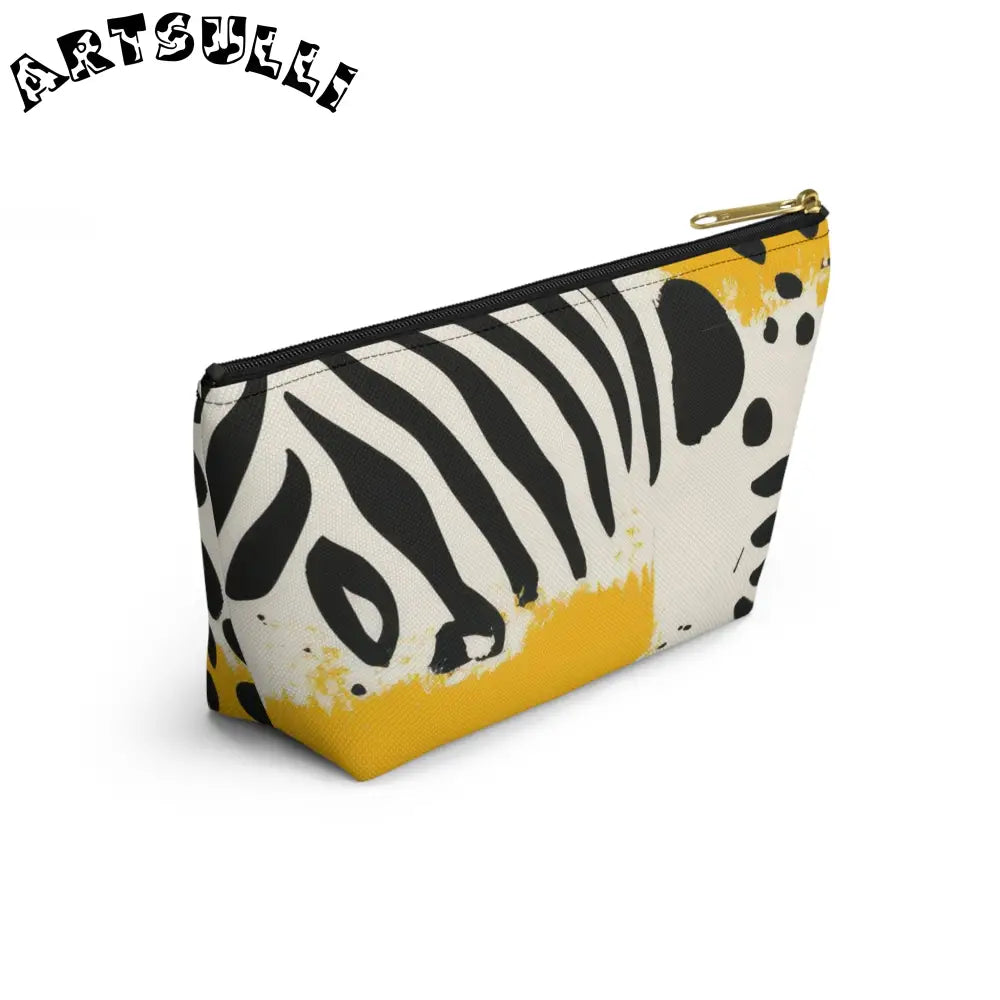 JAKKOUTTHEBXX Rae Zebra Rhapsody Accessory Pouch w T-bottom