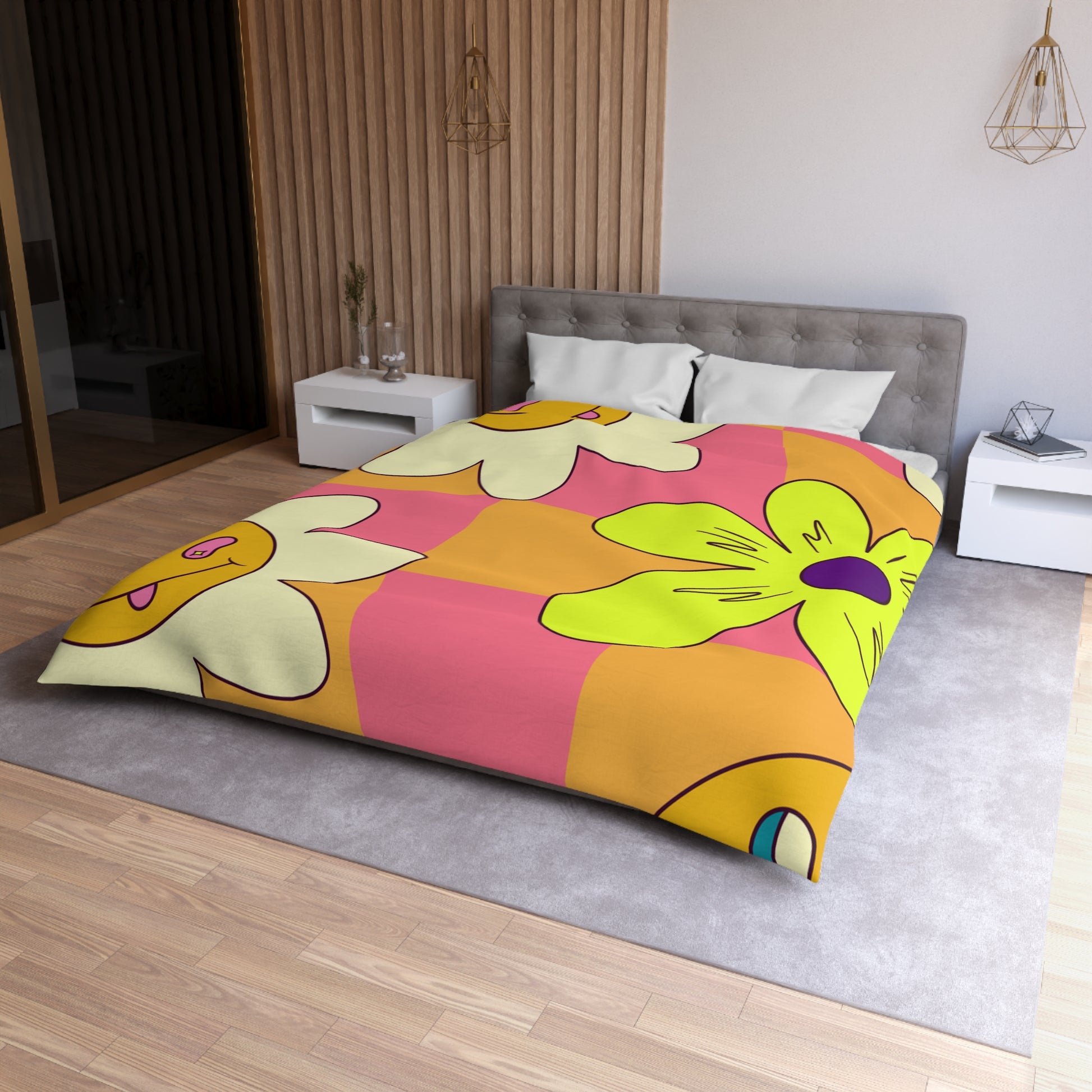 Trippy Sour Face Rave Microfiber Duvet Cover, Artsulli - Art is Long, Life is Short, Home Decor, , , , , , , 