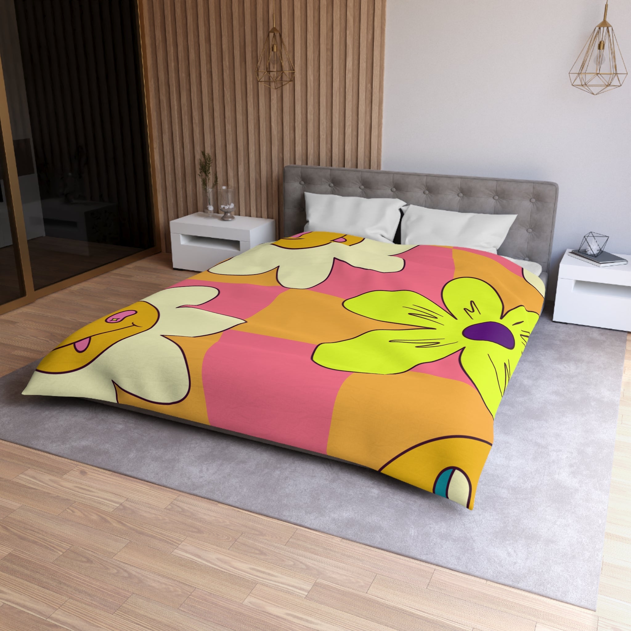 Trippy Sour Face Rave Microfiber Duvet Cover, Artsulli - Art is Long, Life is Short, Home Decor, , , , , , , 