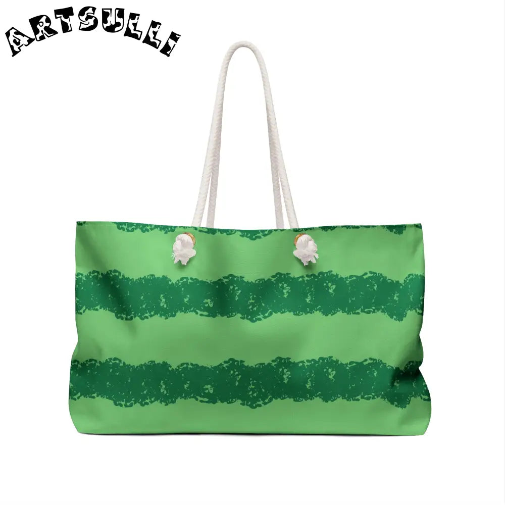 JAKKOUTTHEBXX Watermelon Green Weekender Bag JAKKOUTTHEBXX Artsulli