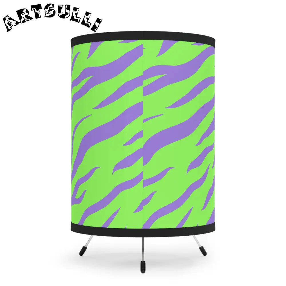 JAKKOUTTHEBXX Tripod Lamp with High-Res Printed Shade US\CA plug