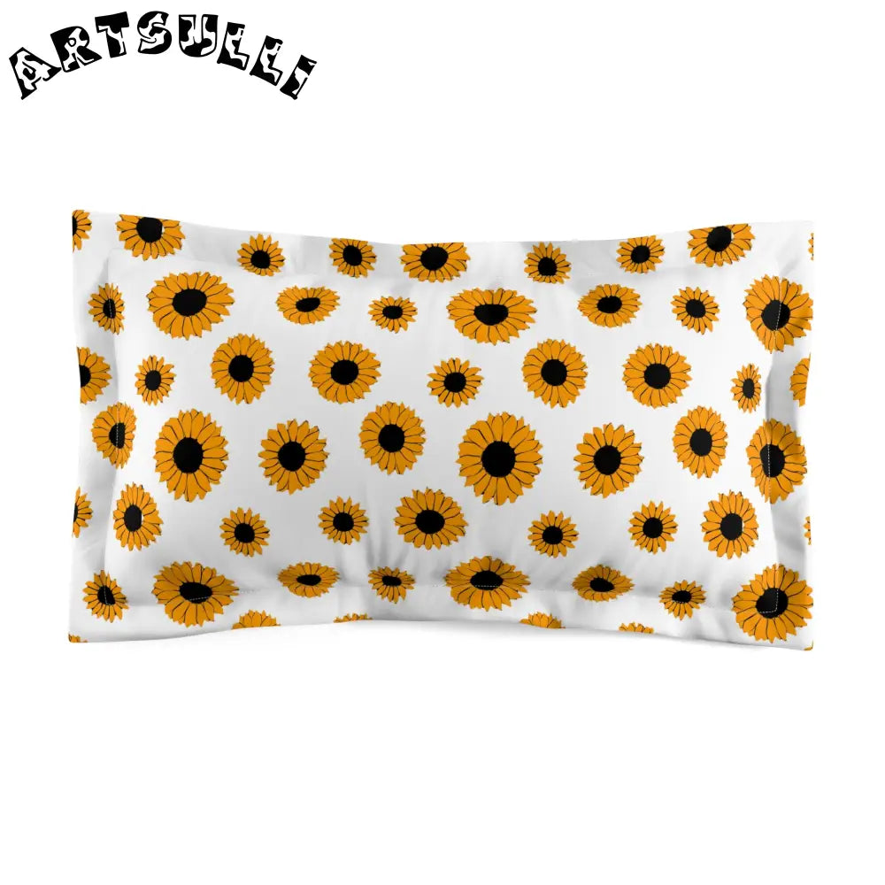 JAKKOUTTHEBXX Sunflowers Microfiber Pillow Sham JAKKOUTTHEBXX