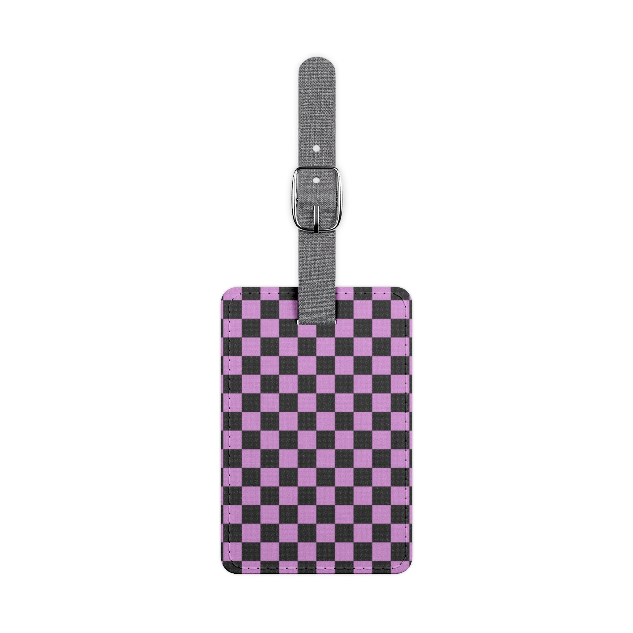 Pixel Punk Vision Saffiano Polyester Luggage Tag, Rectangle, Artsulli - Art is Long, Life is Short, Accessories, Size, One size, Shape, Rectangle, , , 95200772184172780991