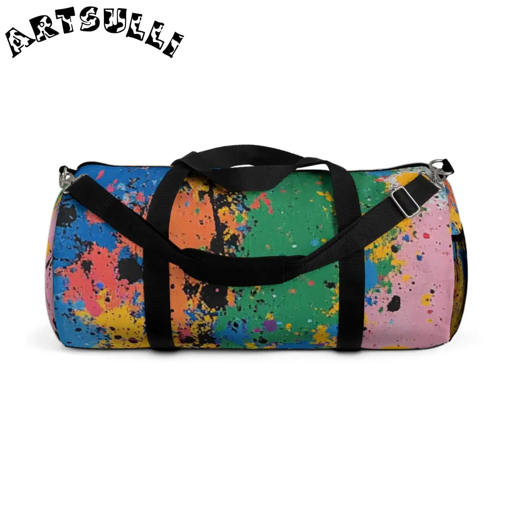 JAKKOUTTHEBXX The Colors Of Paint Splatter Duffel Bag JAKKOUTTHEBXX