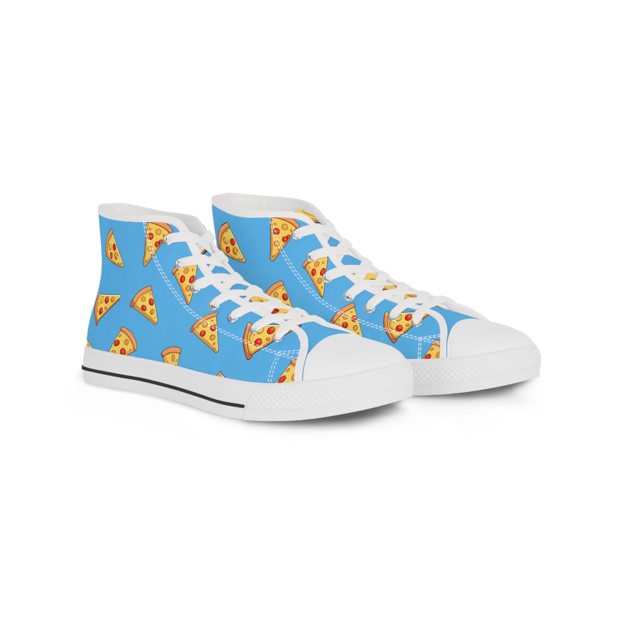 Blue Pizza Dreamscape Men's High Top Sneakers, Artsulli - Art is Long, Life is Short, Shoes, Size, US 5, Color, White sole, , , 88162873913144620553