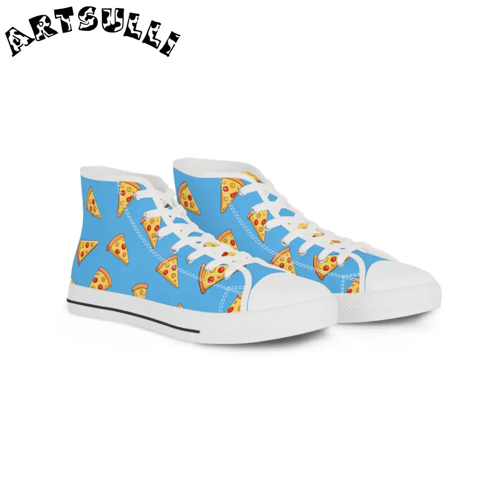 JAKKOUTTHEBXX Blue Pizza Dreamscape Men’s High Top Sneakers