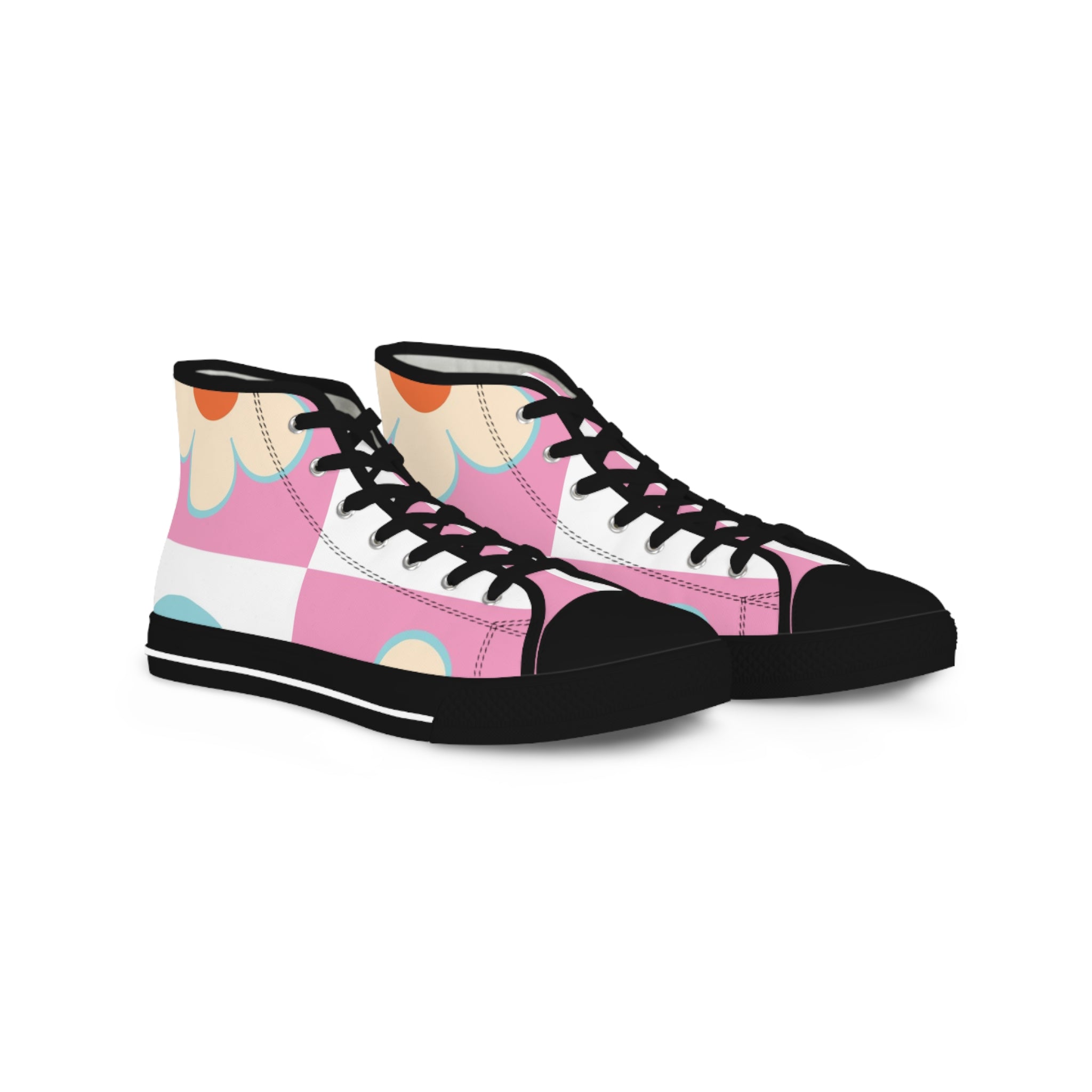 Madotsukis Grin Bloom Men's High Top Sneakers, Artsulli - Art is Long, Life is Short, Shoes, Size, US 5, Color, Black sole, , , 33763833322454245583
