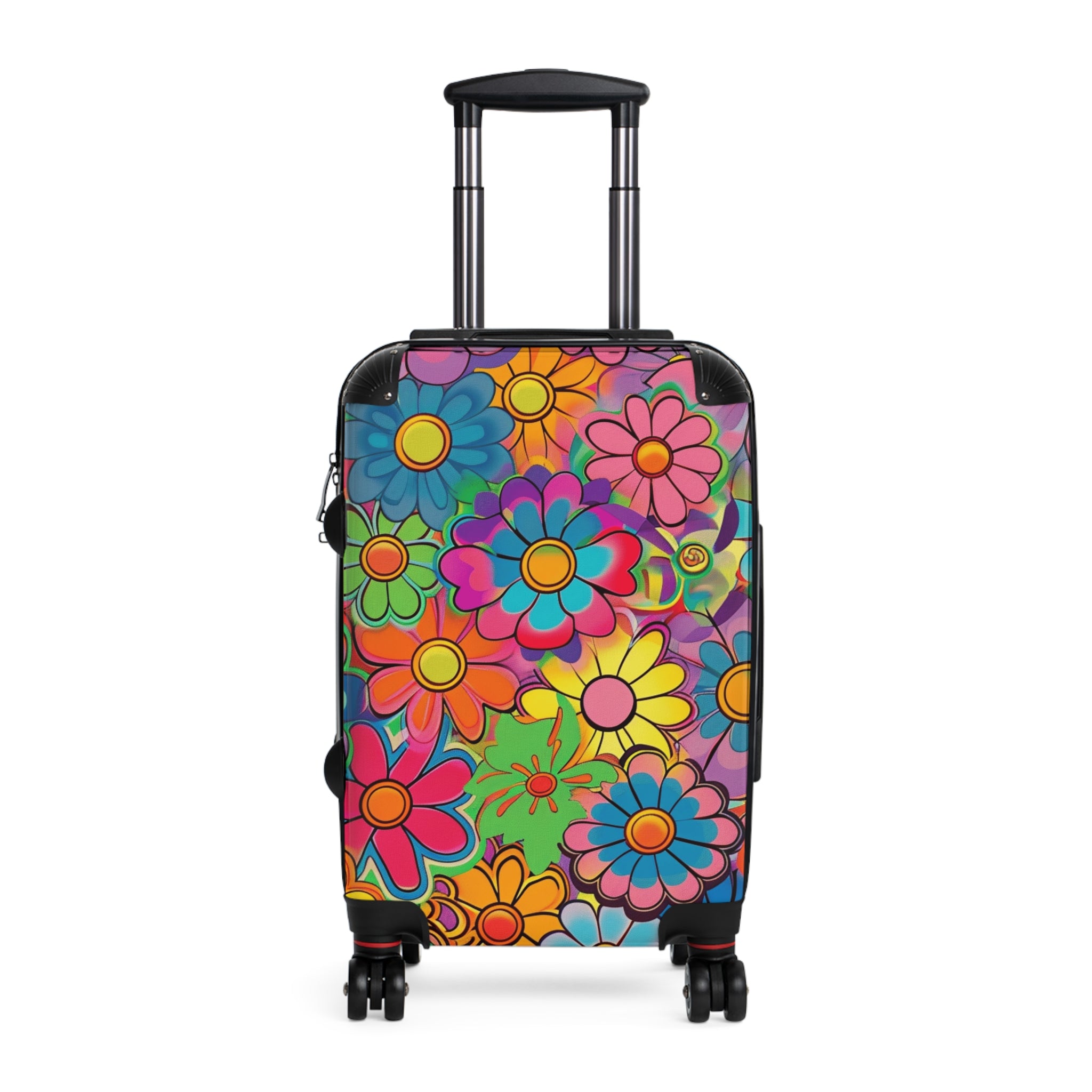 Chromatic Daisy Dream Suitcase, Artsulli - Art is Long, Life is Short, Bags, Size, Small, Color, Black, , , 13535312204722622197
