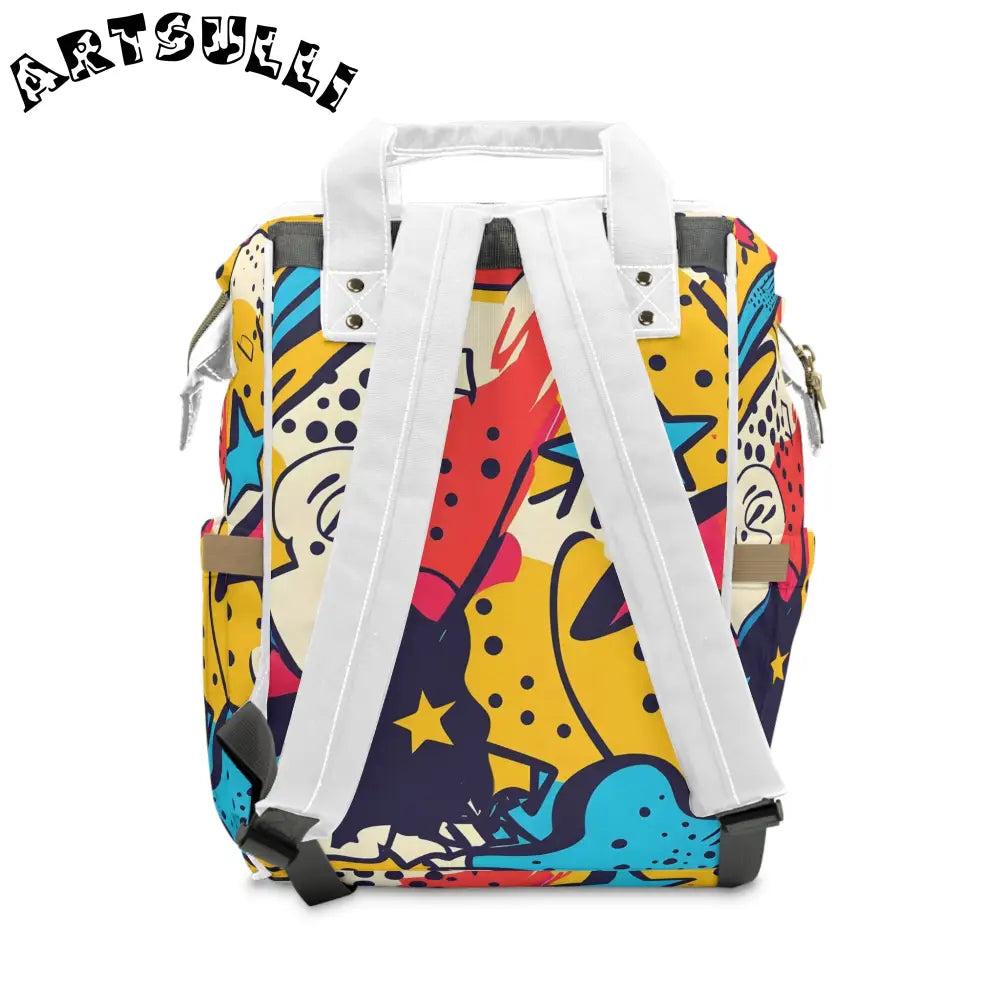 JAKKOUTTHEBXX Comic x Pop Art Multifunctional Diaper Backpack