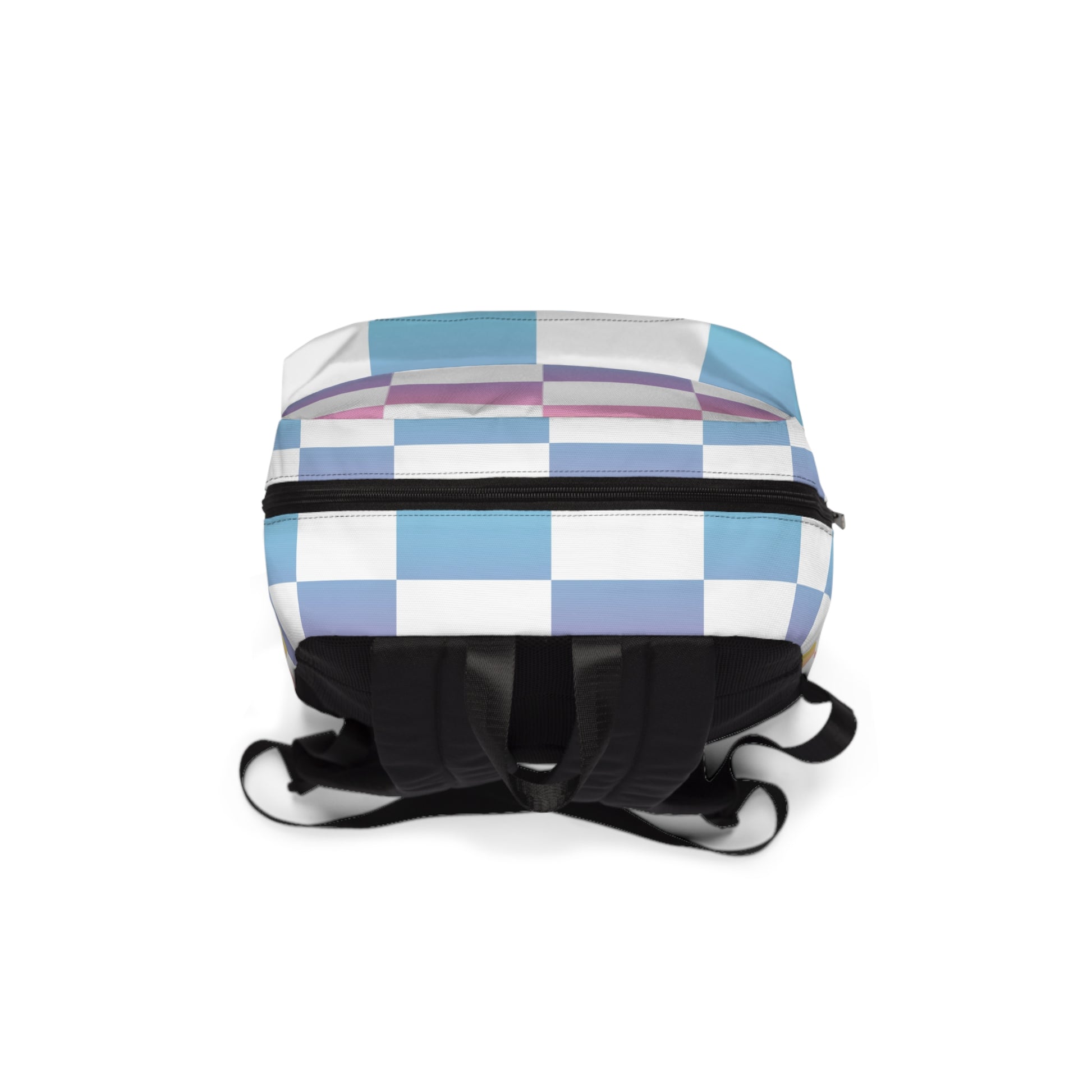 Vaporwave Check Unisex Classic Backpack, Artsulli - Art is Long, Life is Short, Bags, , , , , , , 