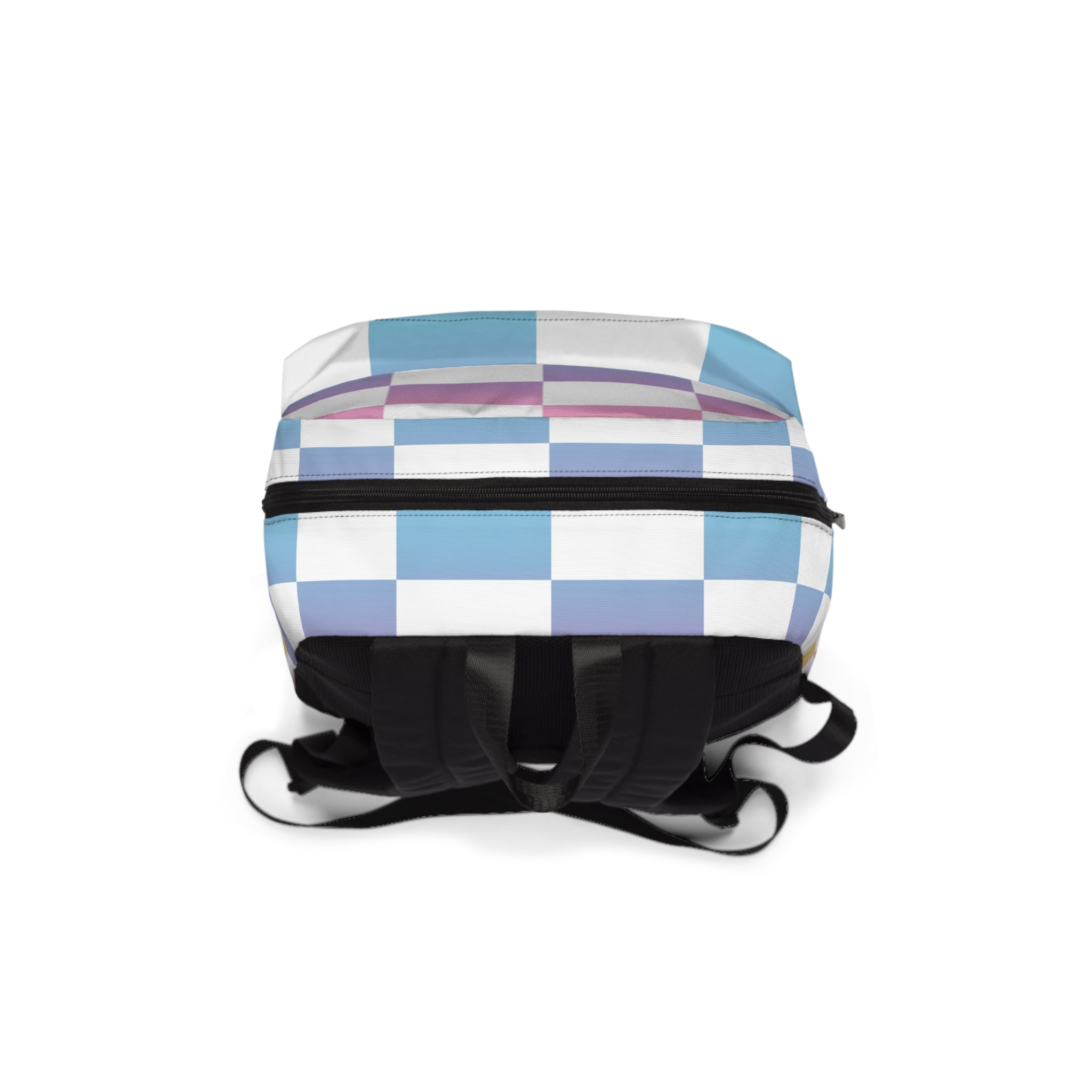 Vaporwave Check Unisex Classic Backpack, Artsulli - Art is Long, Life is Short, Bags, , , , , , , 