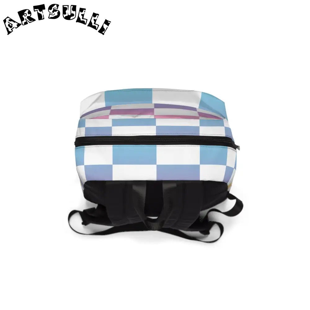 JAKKOUTTHEBXX Vaporwave Check Unisex Classic Backpack JAKKOUTTHEBXX