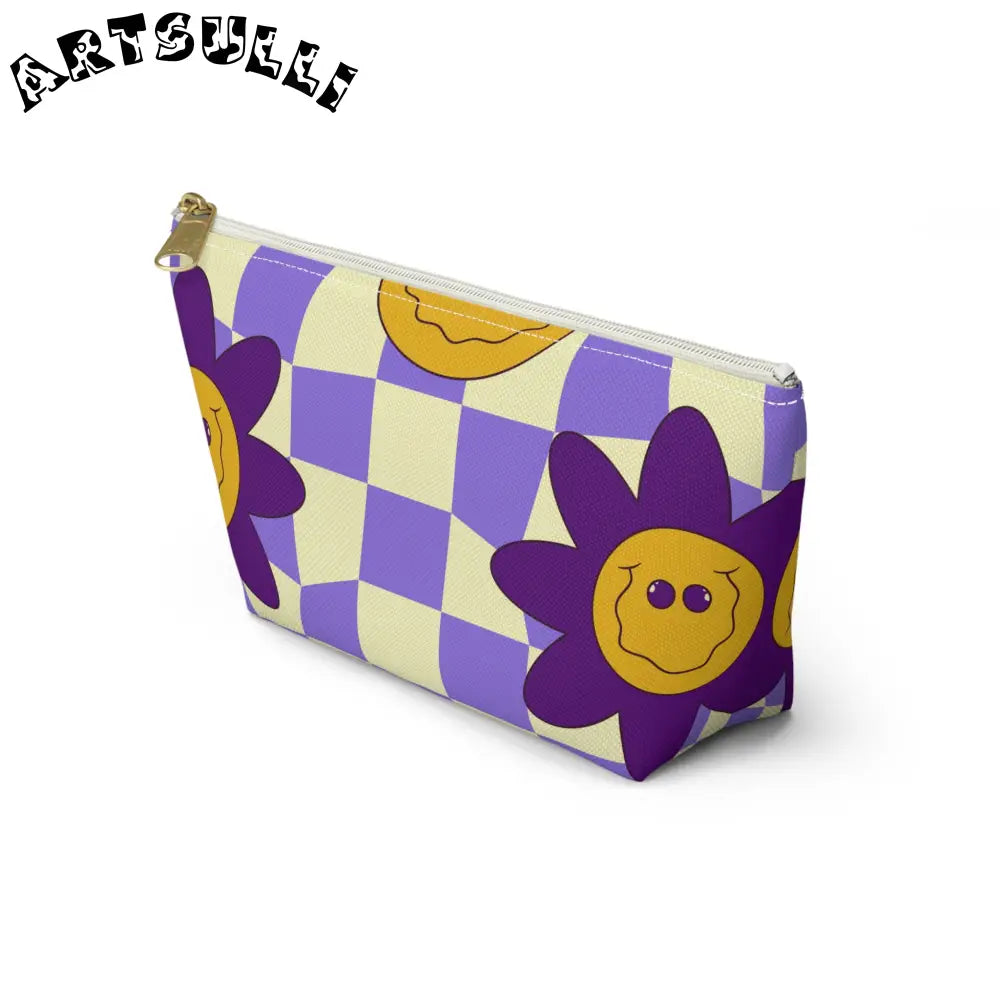 JAKKOUTTHEBXX Trippy Flower Power Motifs Accessory Pouch w T-bottom