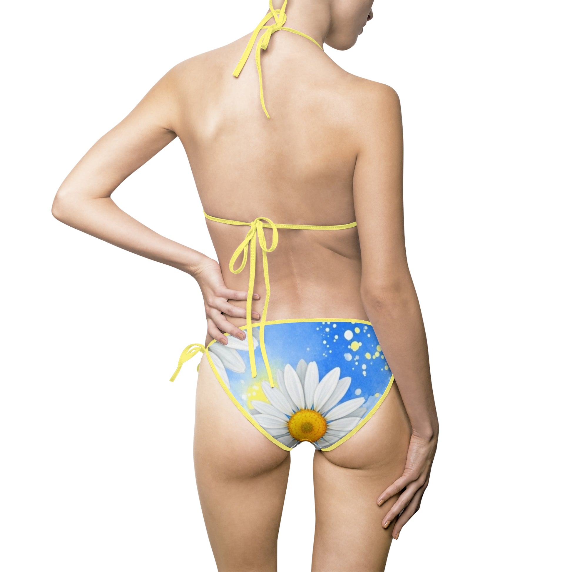 Daisies Women's Bikini Swimsuit (AOP), Artsulli - Art is Long, Life is Short, All Over Prints, , , , , , , 