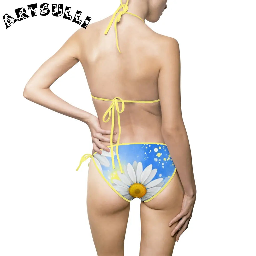 JAKKOUTTHEBXX Daisies Women’s Bikini Swimsuit (AOP) JAKKOUTTHEBXX