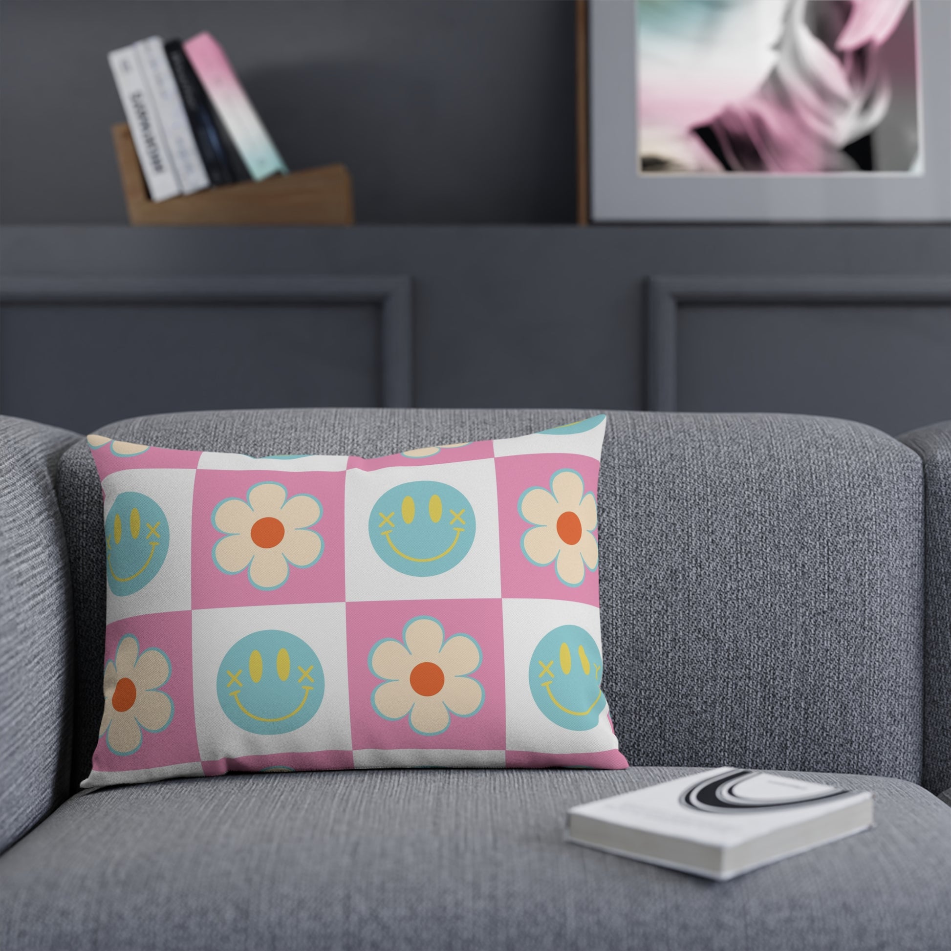 Madotsukis Grin Bloom II Cushion, Artsulli - Art is Long, Life is Short, Home Decor, , , , , , , 