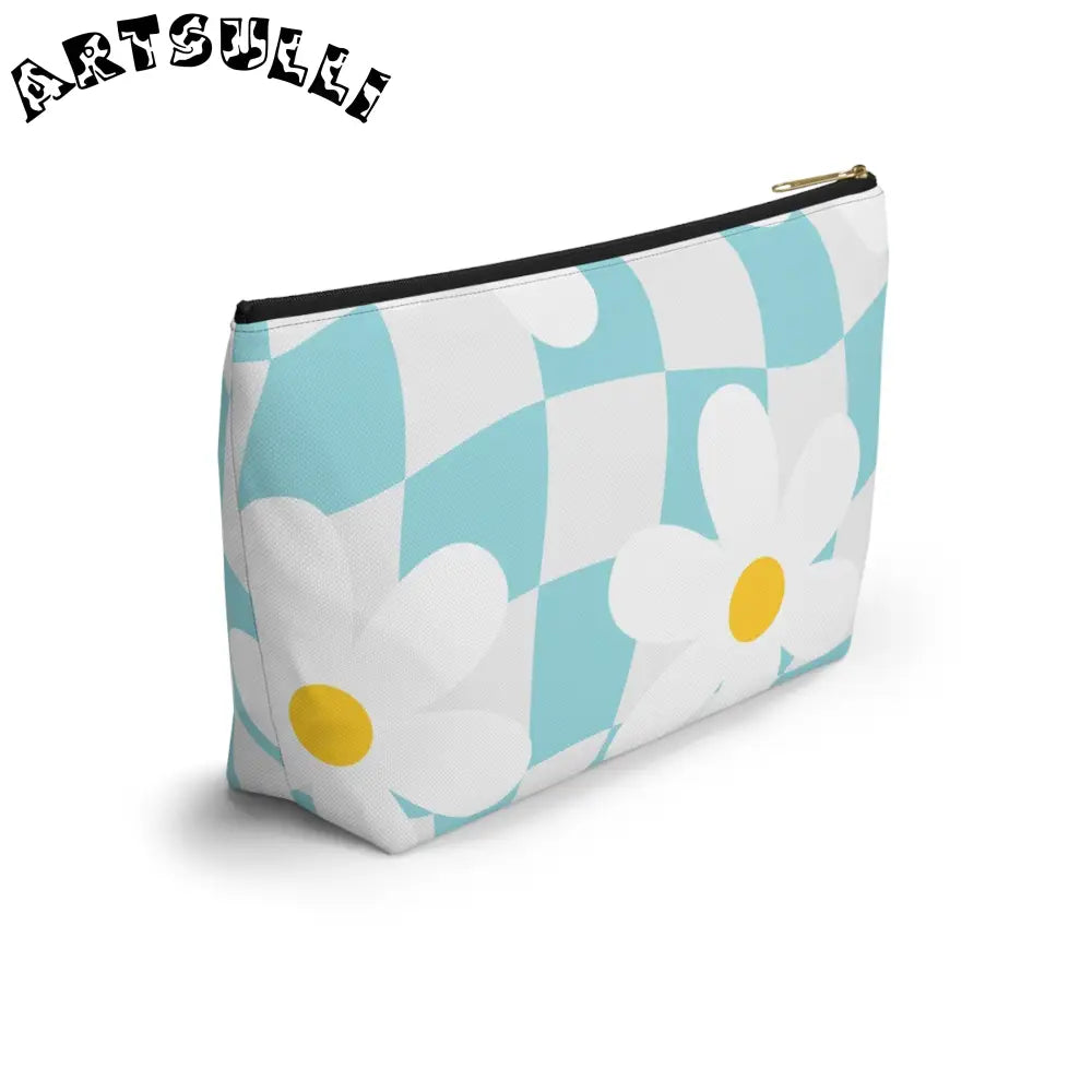 JAKKOUTTHEBXX Trippy Check Garden Accessory Pouch w T-bottom