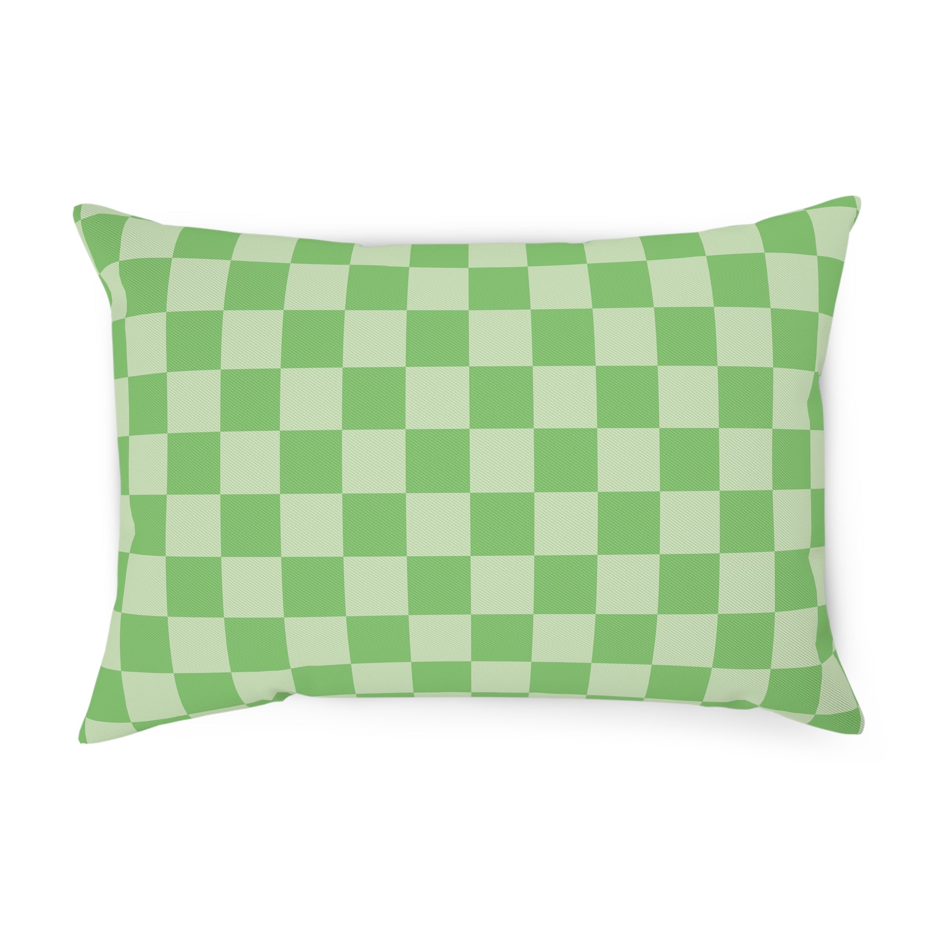 Checkerboard Green Cushion, Artsulli - Art is Long, Life is Short, Home Decor, Size, 19.7" × 13.8", , , , , 25310898152059442191