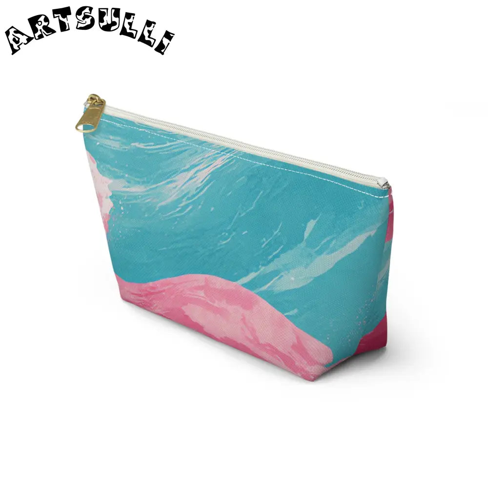 JAKKOUTTHEBXX The Great Pastelwave Pink and Blue Accessory Pouch w