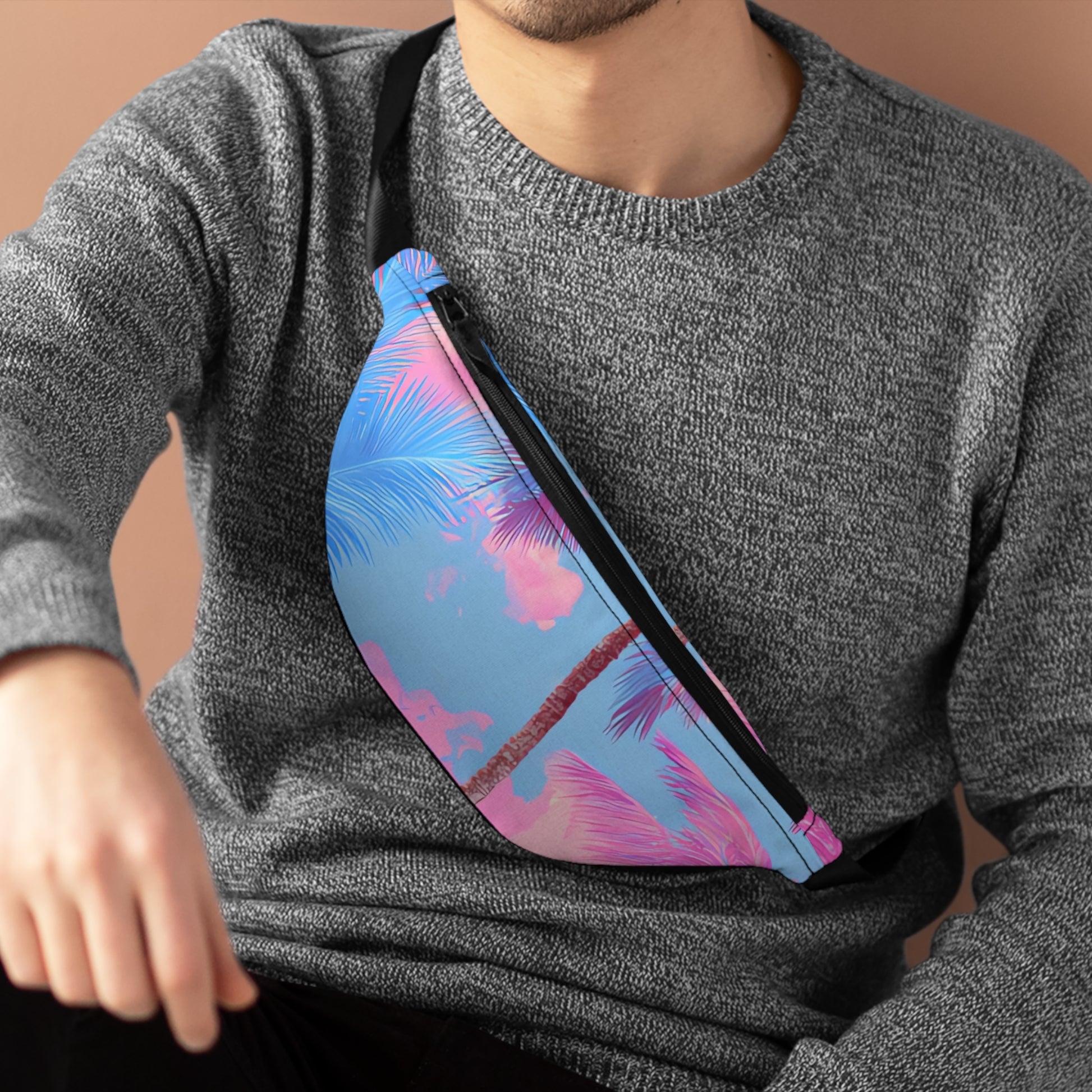 Ethereal Pastel Palms Fanny Pack, Artsulli - Art is Long, Life is Short, Bags, , , , , , , 