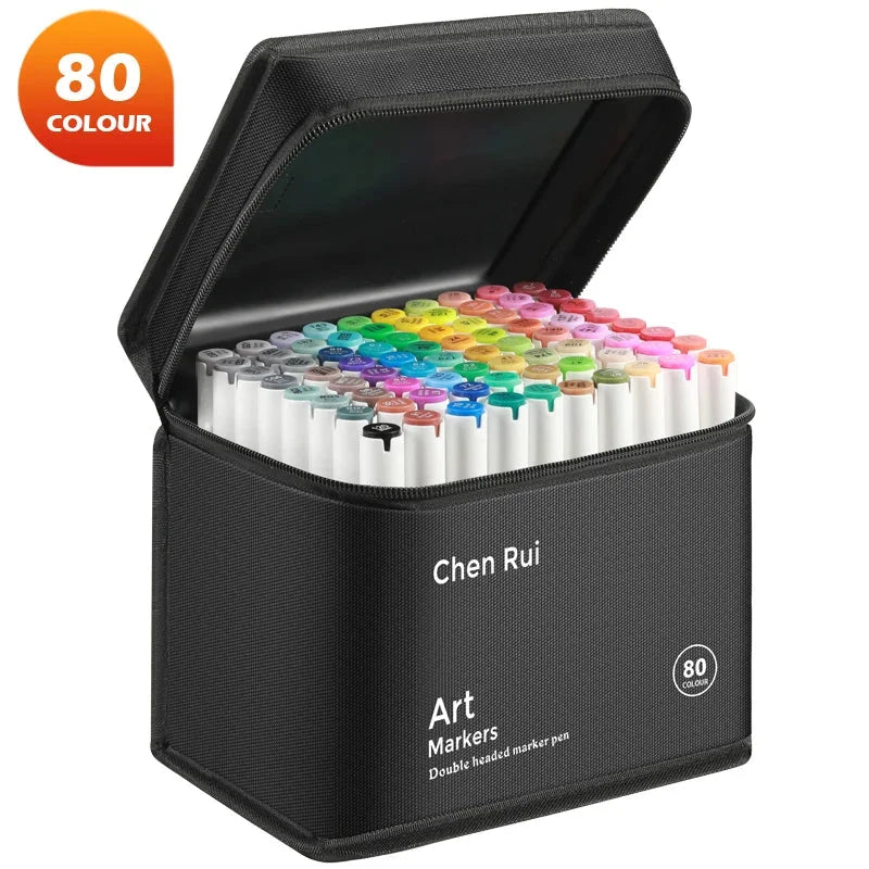 Buy The Best By Artsulli - Art is Long Life Short - Professional Marker Set Artist Drawing Alcohol Markers Dual Tip(Brush Tip + Broad Tip)