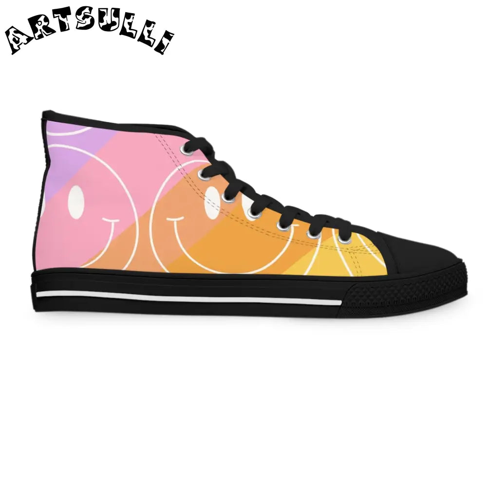 JAKKOUTTHEBXX Smiley Face x Rainbow Stripes Multi-Color Women’s High
