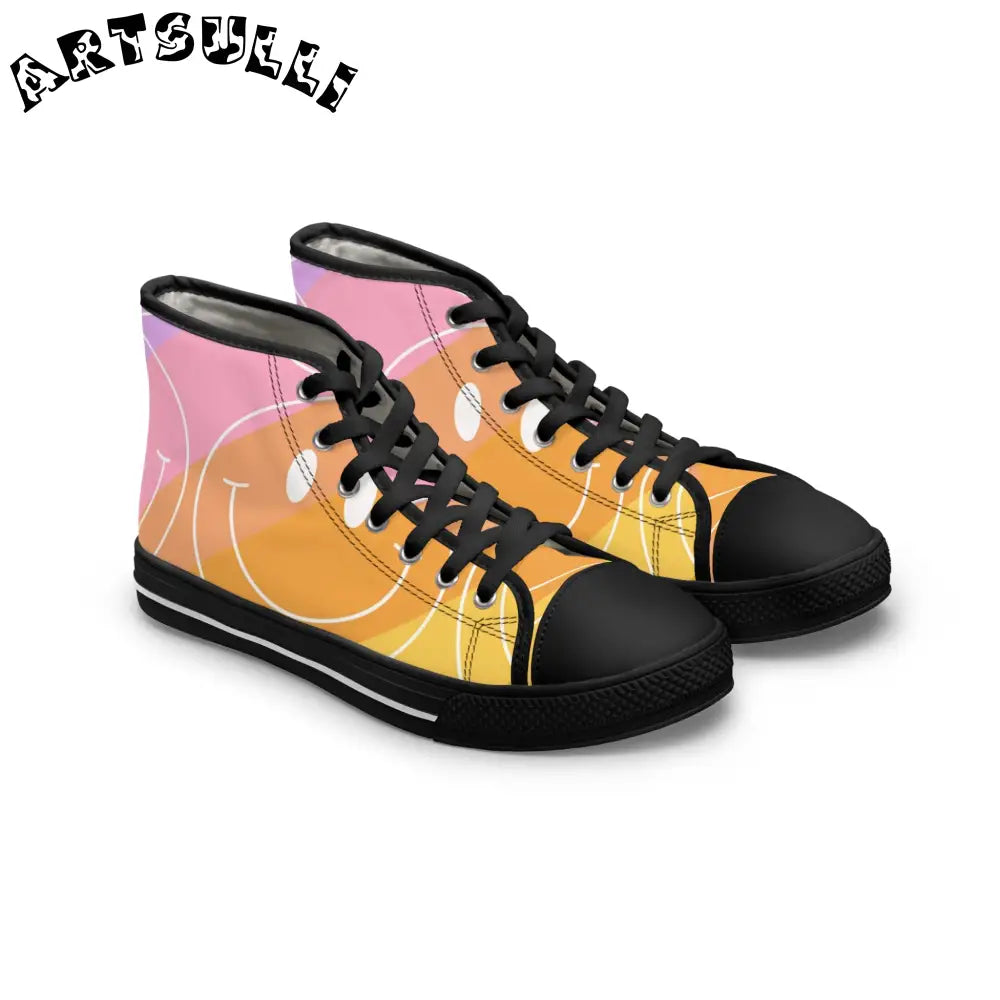 JAKKOUTTHEBXX Smiley Face x Rainbow Stripes Multi-Color Women’s High
