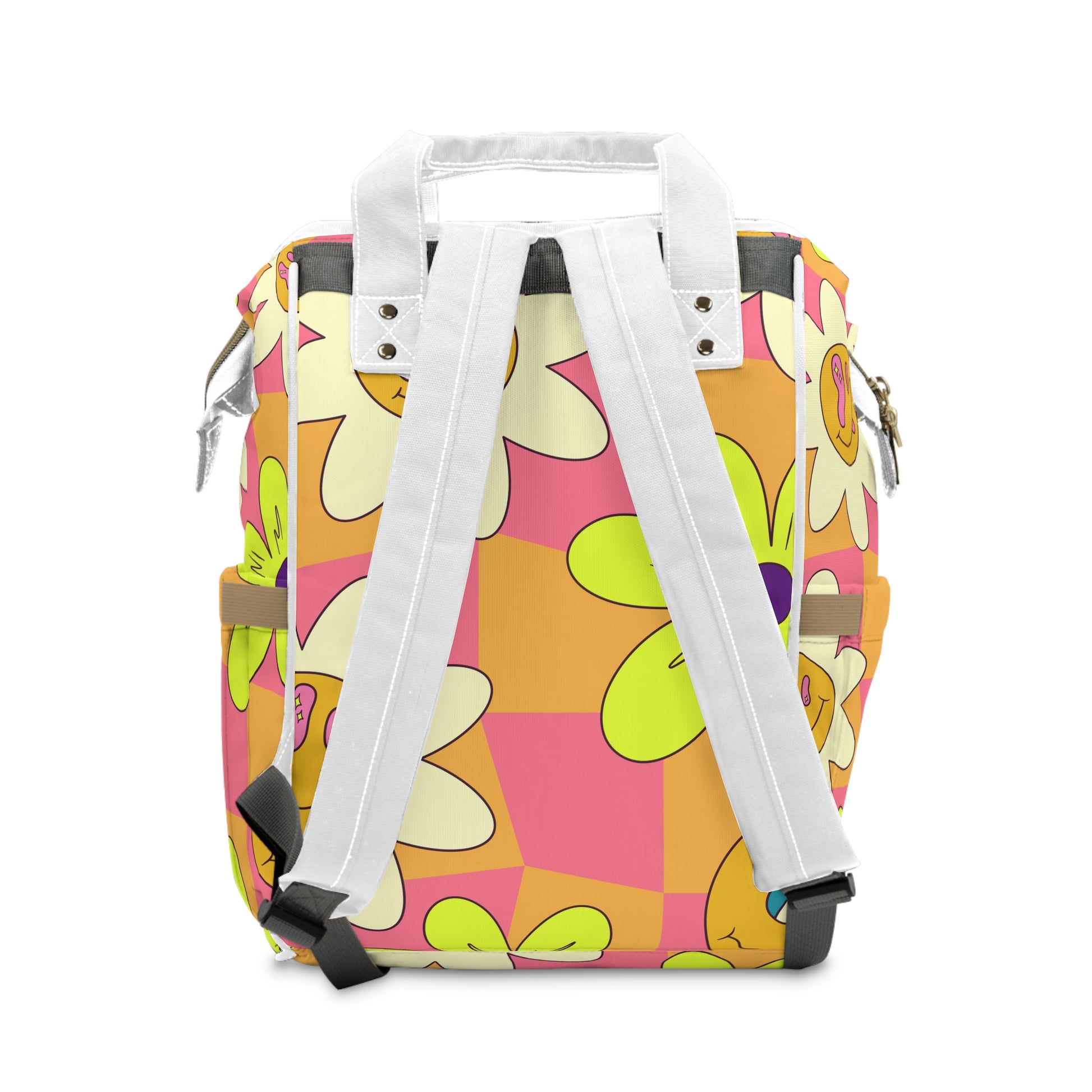 Trippy Sour Face Rave Multifunctional Diaper Backpack, Artsulli - Art is Long, Life is Short, Bags, , , , , , , 