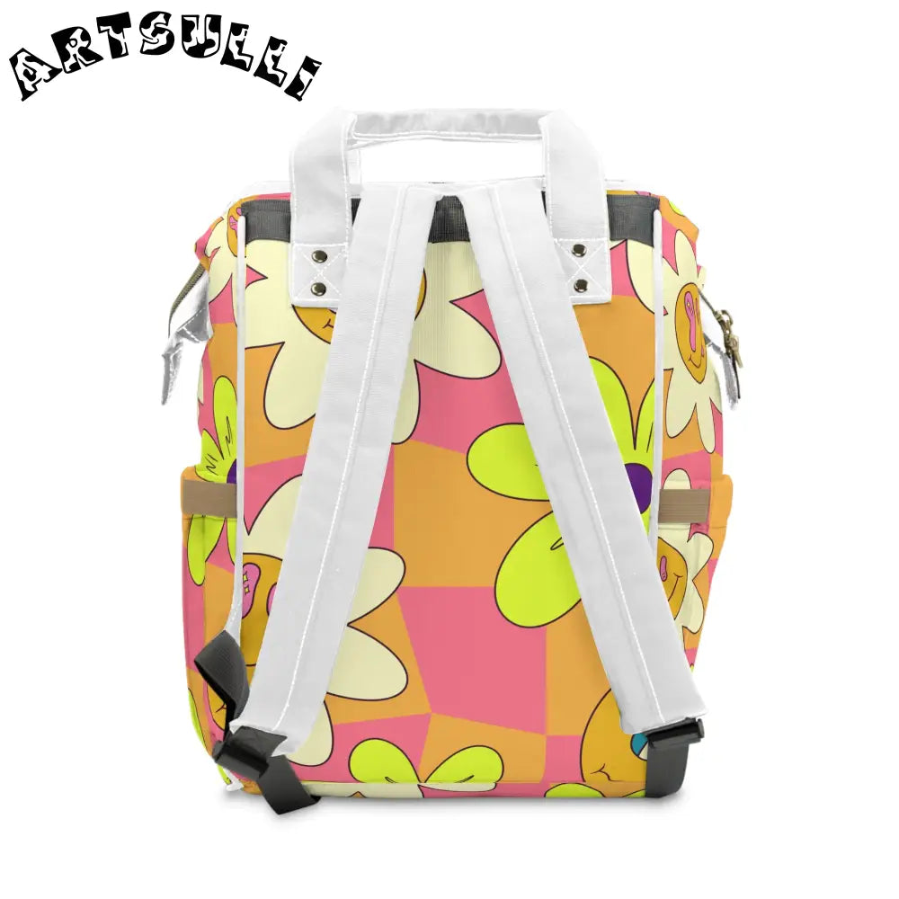 JAKKOUTTHEBXX Trippy Sour Face Rave Multifunctional Diaper Backpack