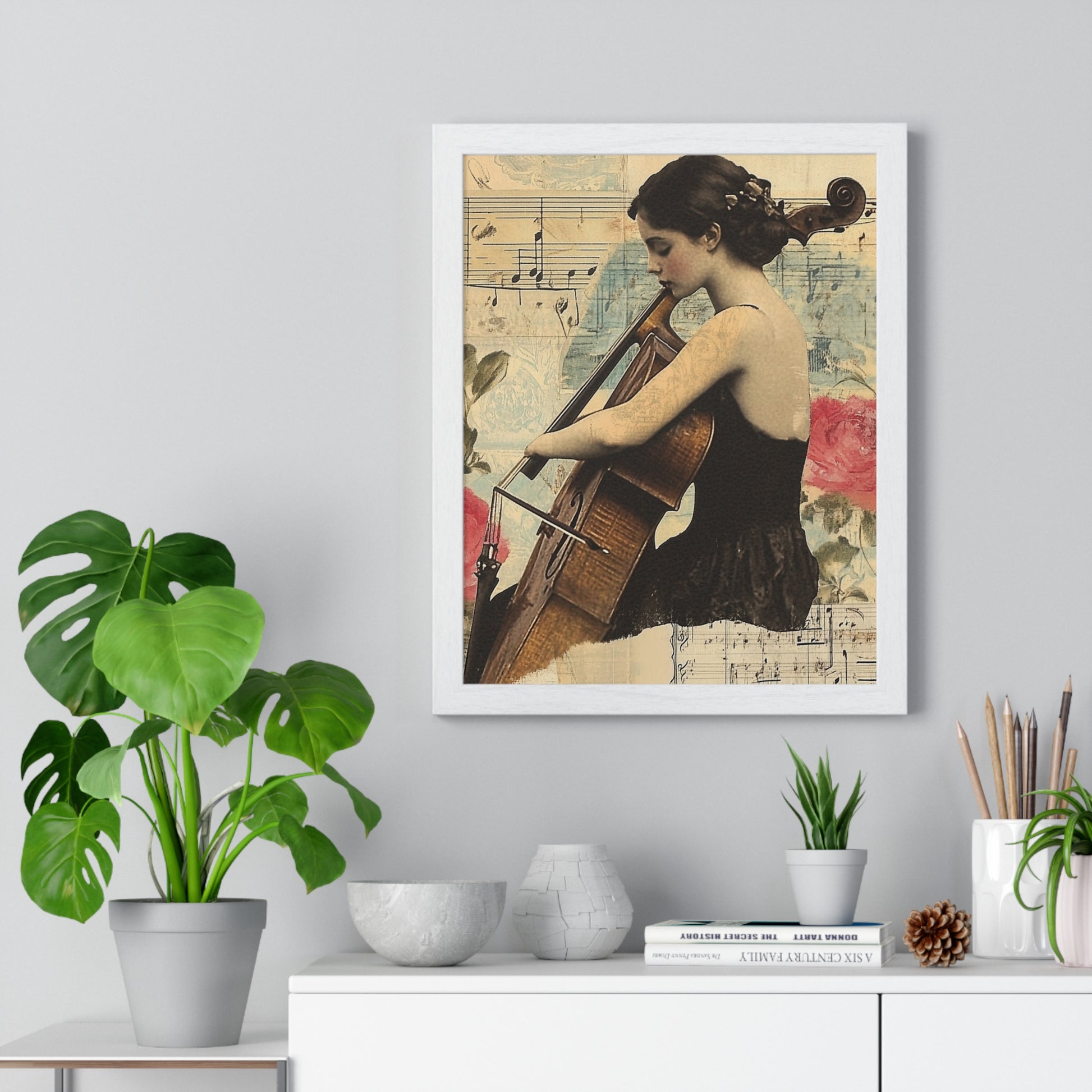 Vaporwave Type Beat Girl Vertical Framed Poster, Artsulli - Art is Long, Life is Short, Poster, , , , , , , 