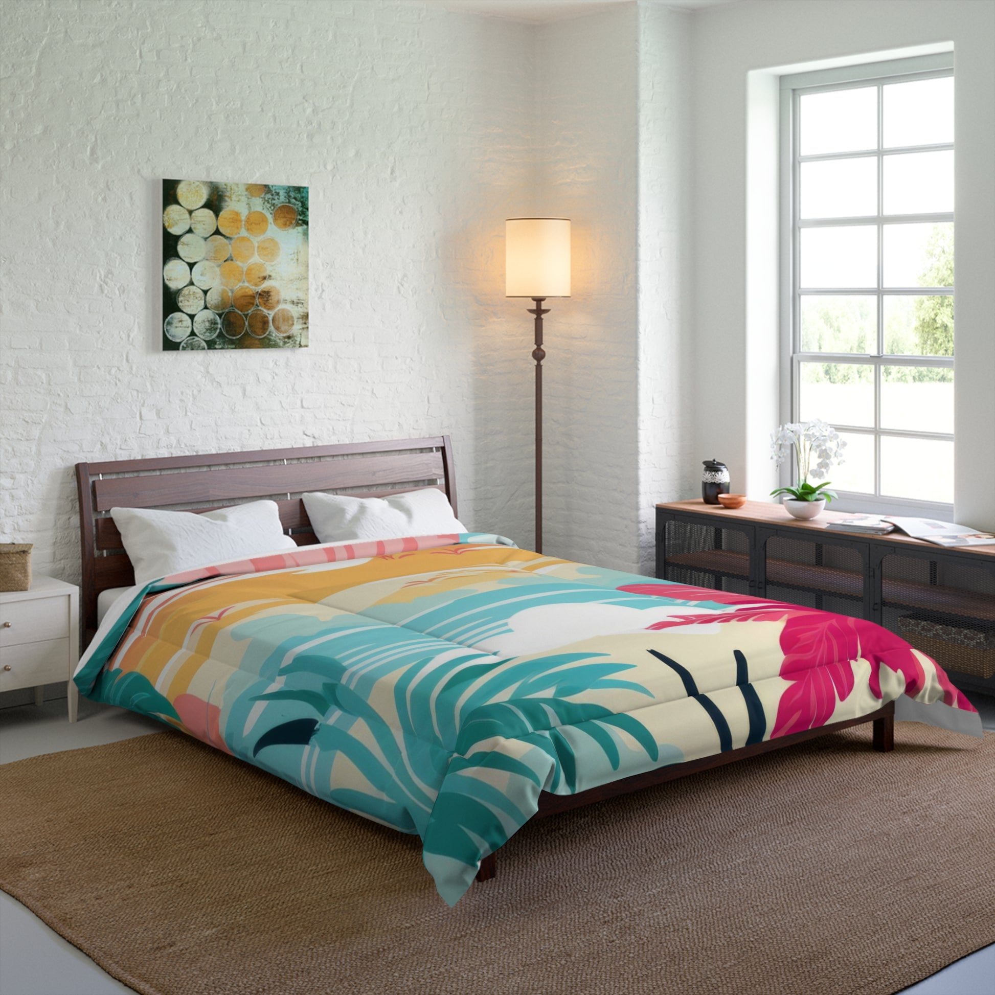 Afshar Island Dream Comforter, Artsulli - Art is Long, Life is Short, Home Decor, , , , , , , 