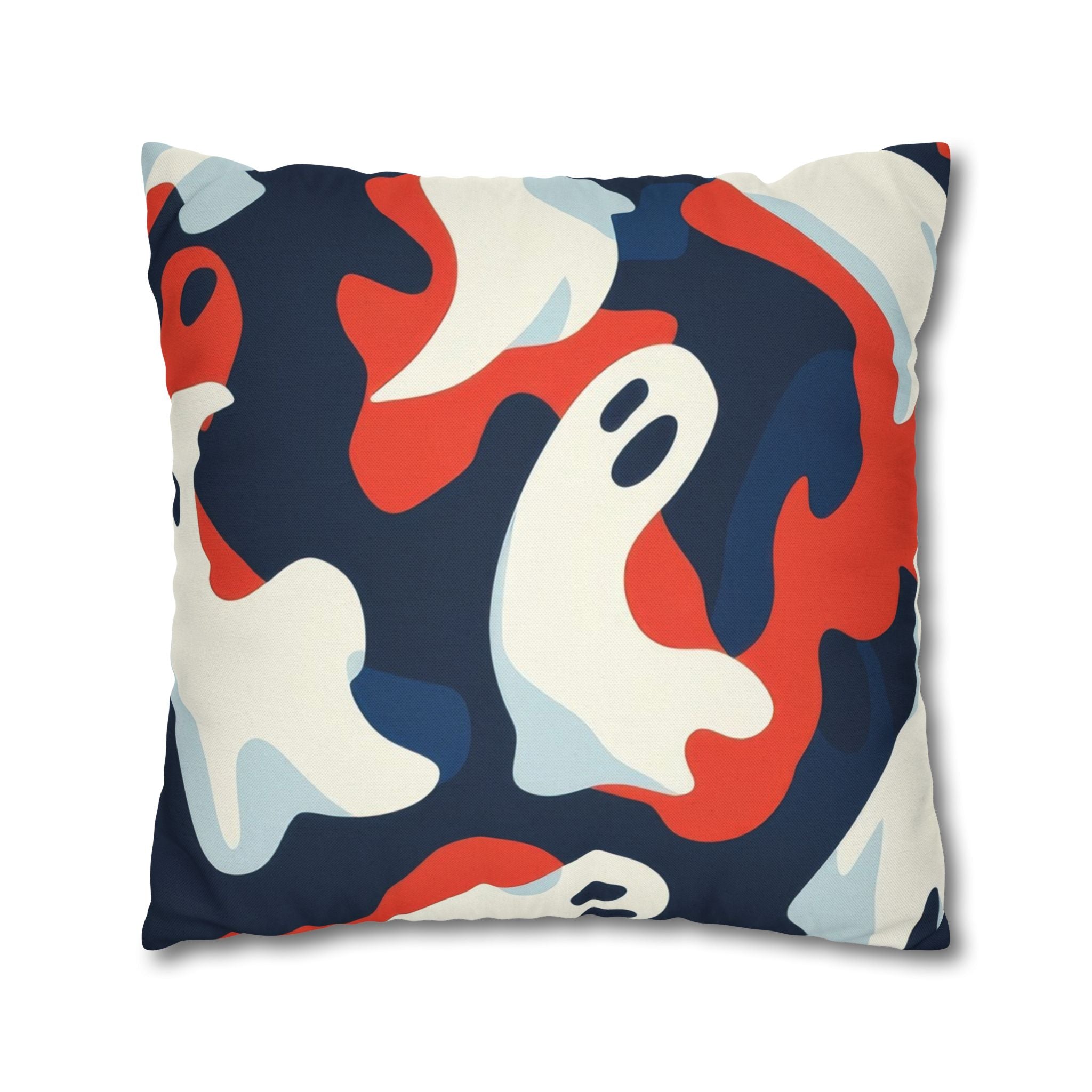 Camo Ghosts Spun Polyester Square Pillowcase, Artsulli - Art is Long, Life is Short, Home Decor, , , , , , , 