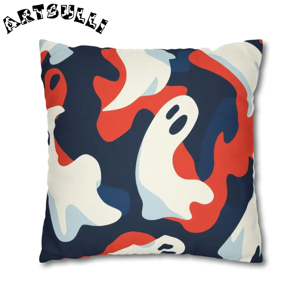 JAKKOUTTHEBXX Camo Ghosts Spun Polyester Square Pillowcase