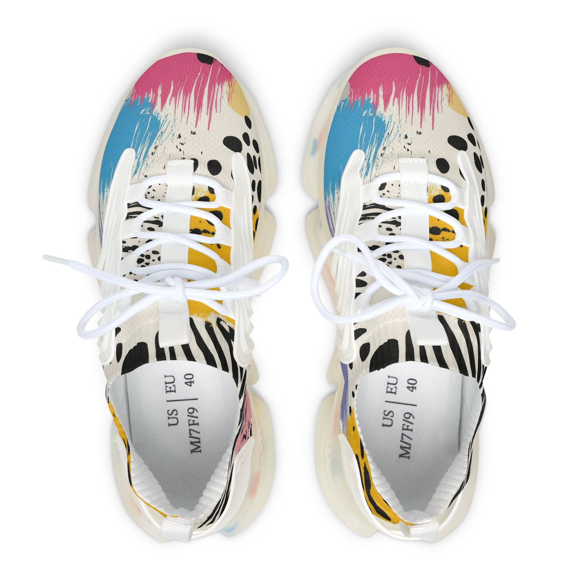 Rae Zebra Rhapsody II Women's Mesh Sneakers, Artsulli - Art is Long, Life is Short, Shoes, , , , , , , 