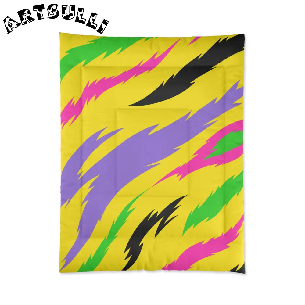 JAKKOUTTHEBXX Vibrant Jagged Warm Blanket Encourages Relaxing Sleep 2025