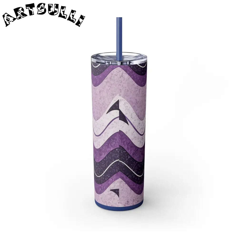 JAKKOUTTHEBXX Bat Wave Skinny Tumbler with Straw 20oz JAKKOUTTHEBXX