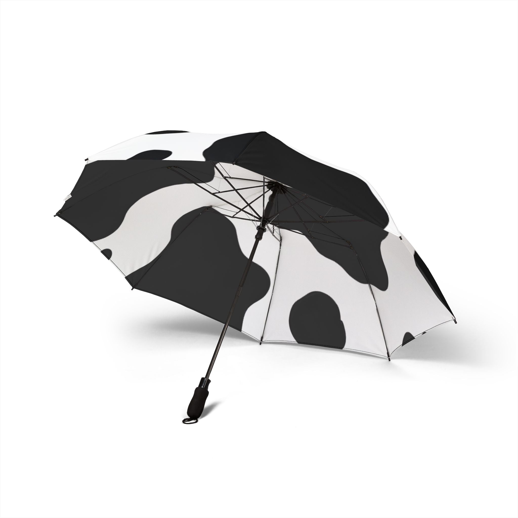 Cow Print Focus Semi-Automatic Foldable Umbrella, Artsulli - Art is Long, Life is Short, Accessories, , , , , , , 